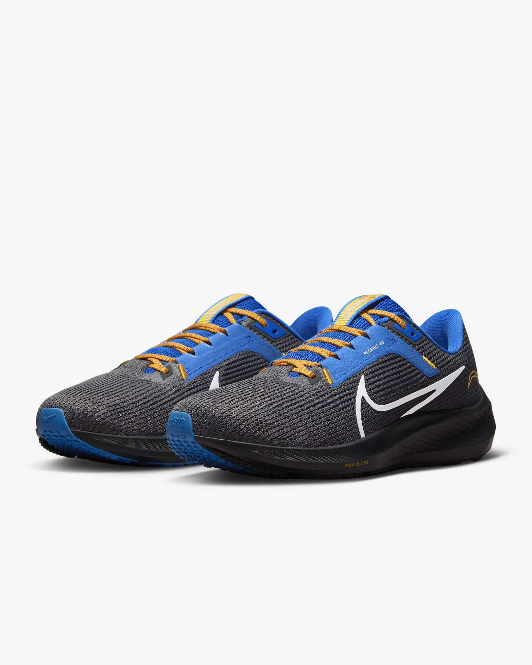 Nike Pegasus 40 (NFL Los Angeles Chargers) Men's Road Running Shoes ...