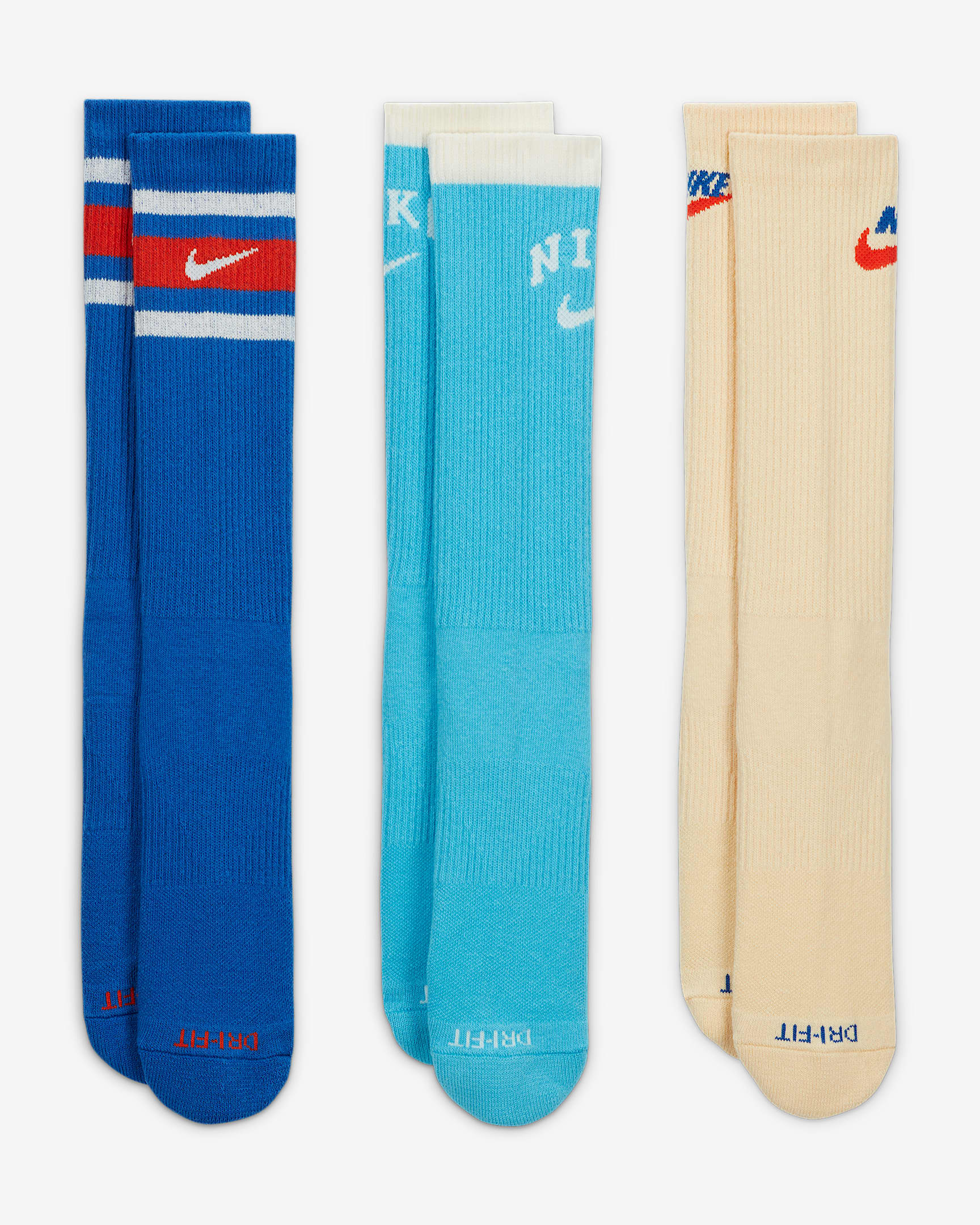 Nike Everyday Plus Cushioned Crew Socks (3 Pairs). Nike PH