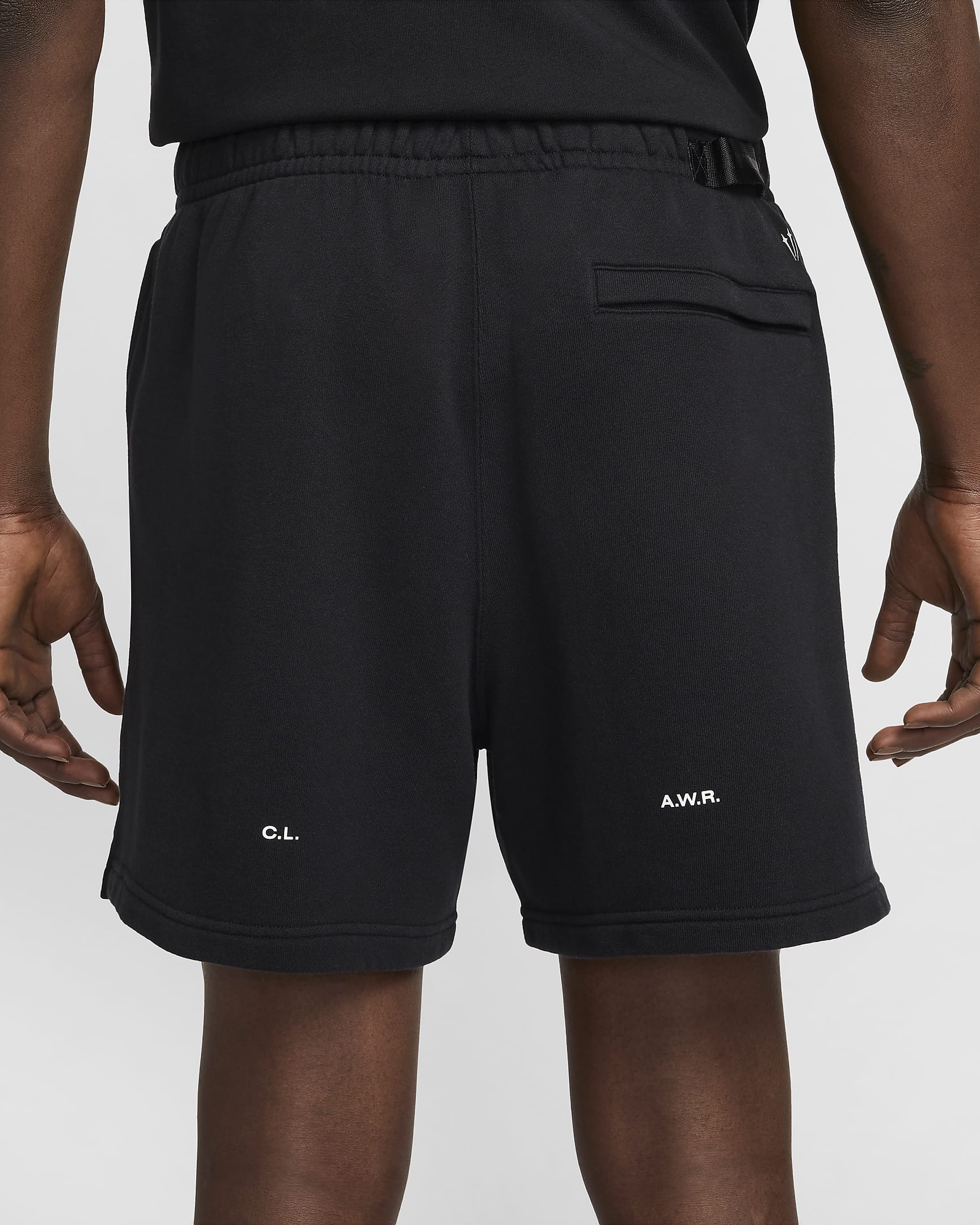 Shorts de tejido Fleece Cardinal NOCTA - Negro/Blanco