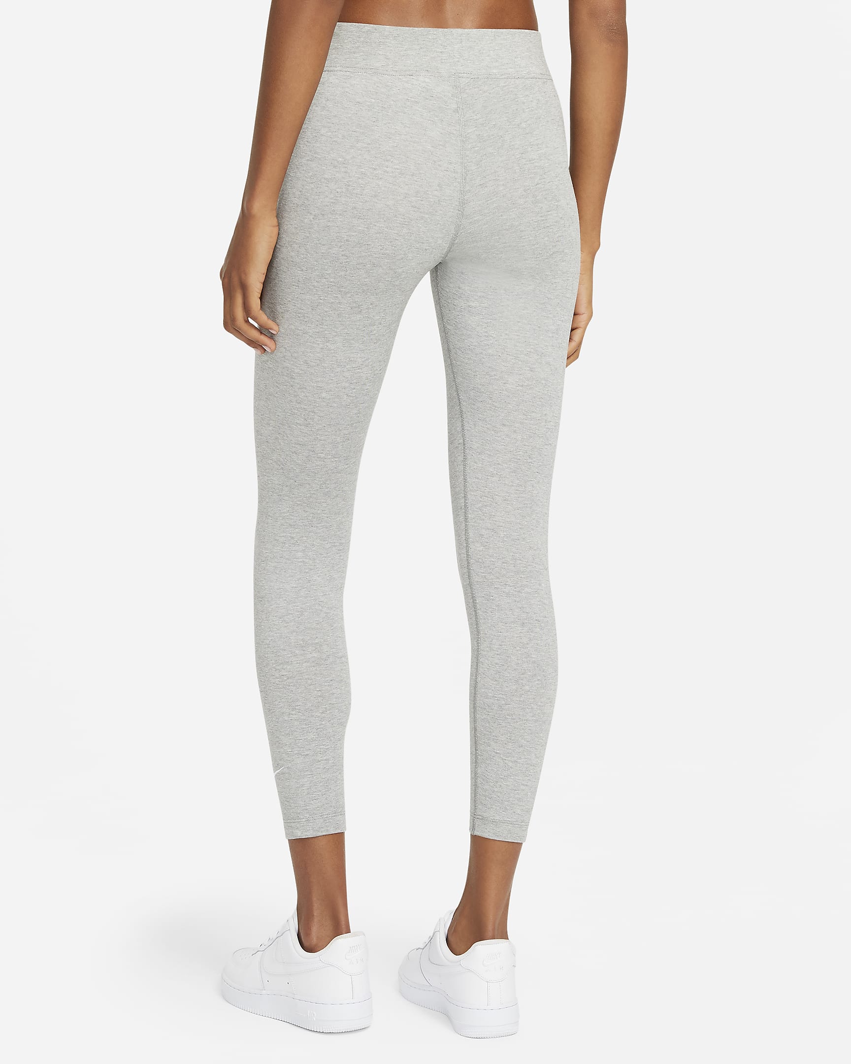 Nike Sportswear Essential Women's 7/8 Mid-Rise Leggings - Dark Grey Heather/White