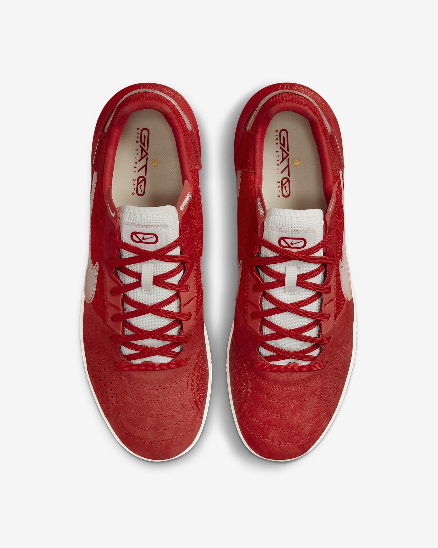 Nike Streetgato Low-Top Football Shoes - University Red/Sail/White