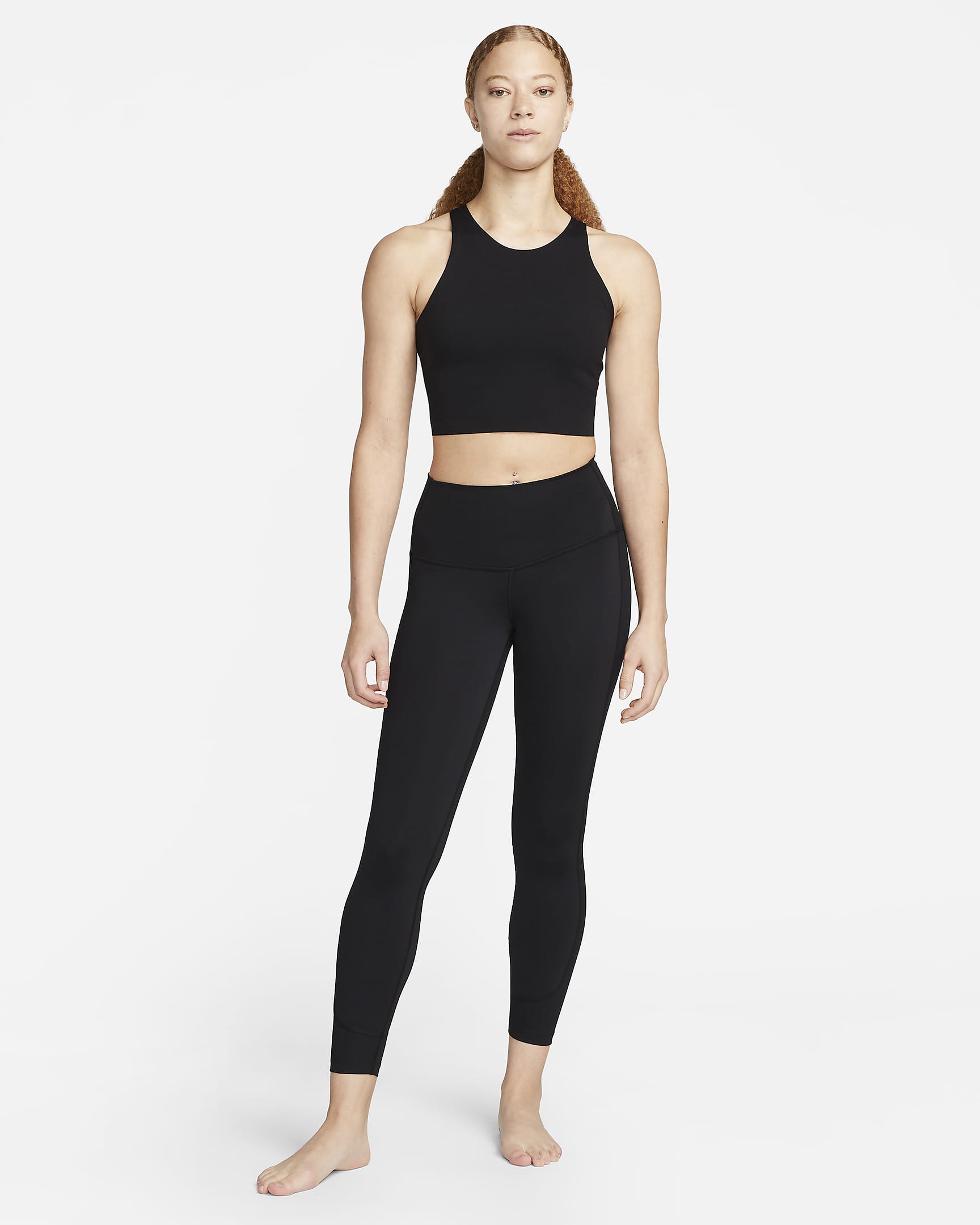 Nike Yoga Dri-FIT Luxe Women's Shelf-Bra Cropped Tank. Nike PT