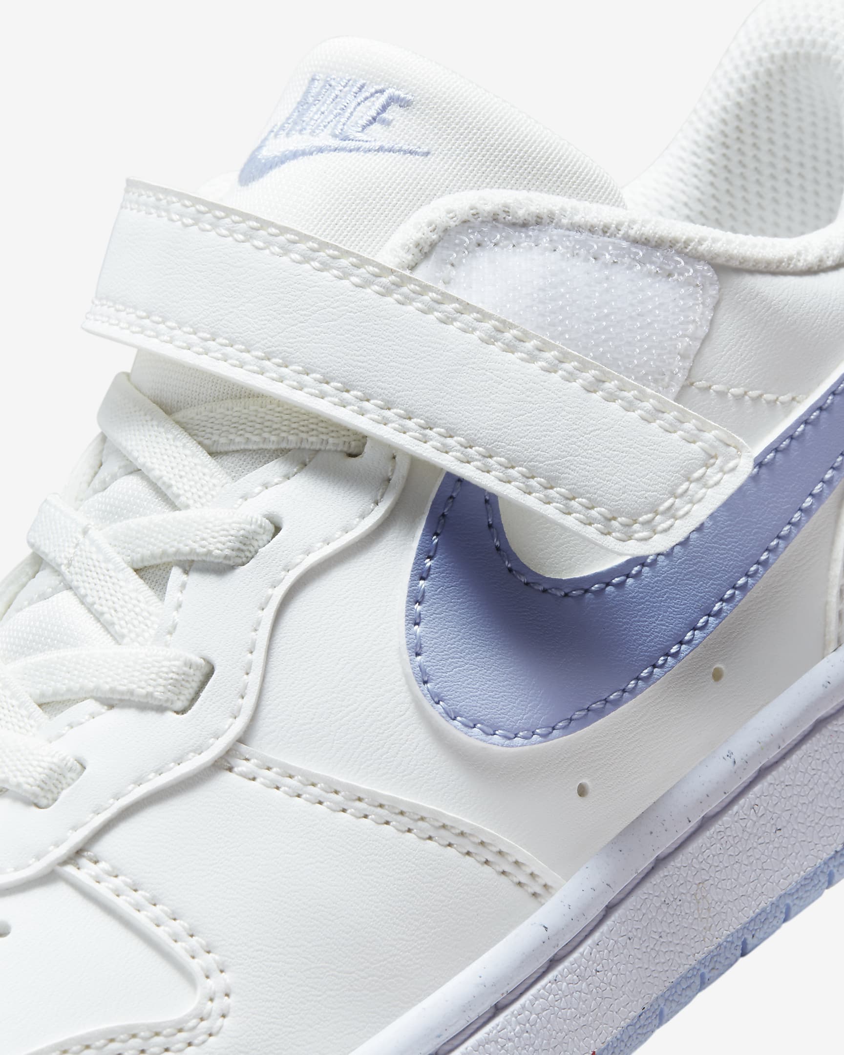 Nike Court Borough Low Recraft Younger Kids' Shoes - Summit White/Cobalt Bliss