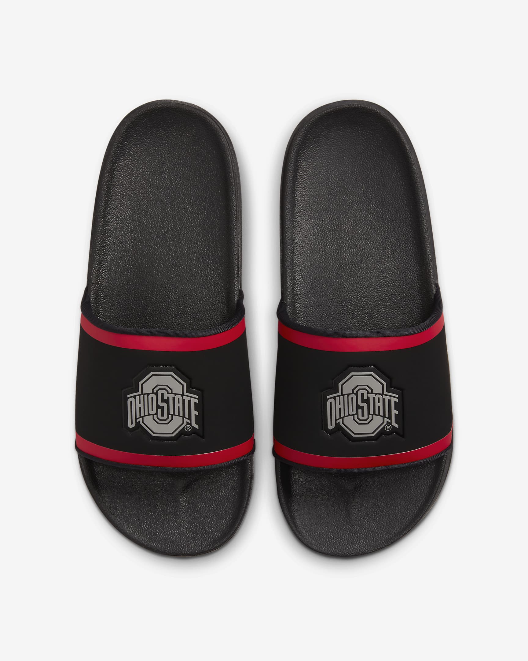 Nike Offcourt (Ohio State) Slide - Black/University Red/Pewter Grey