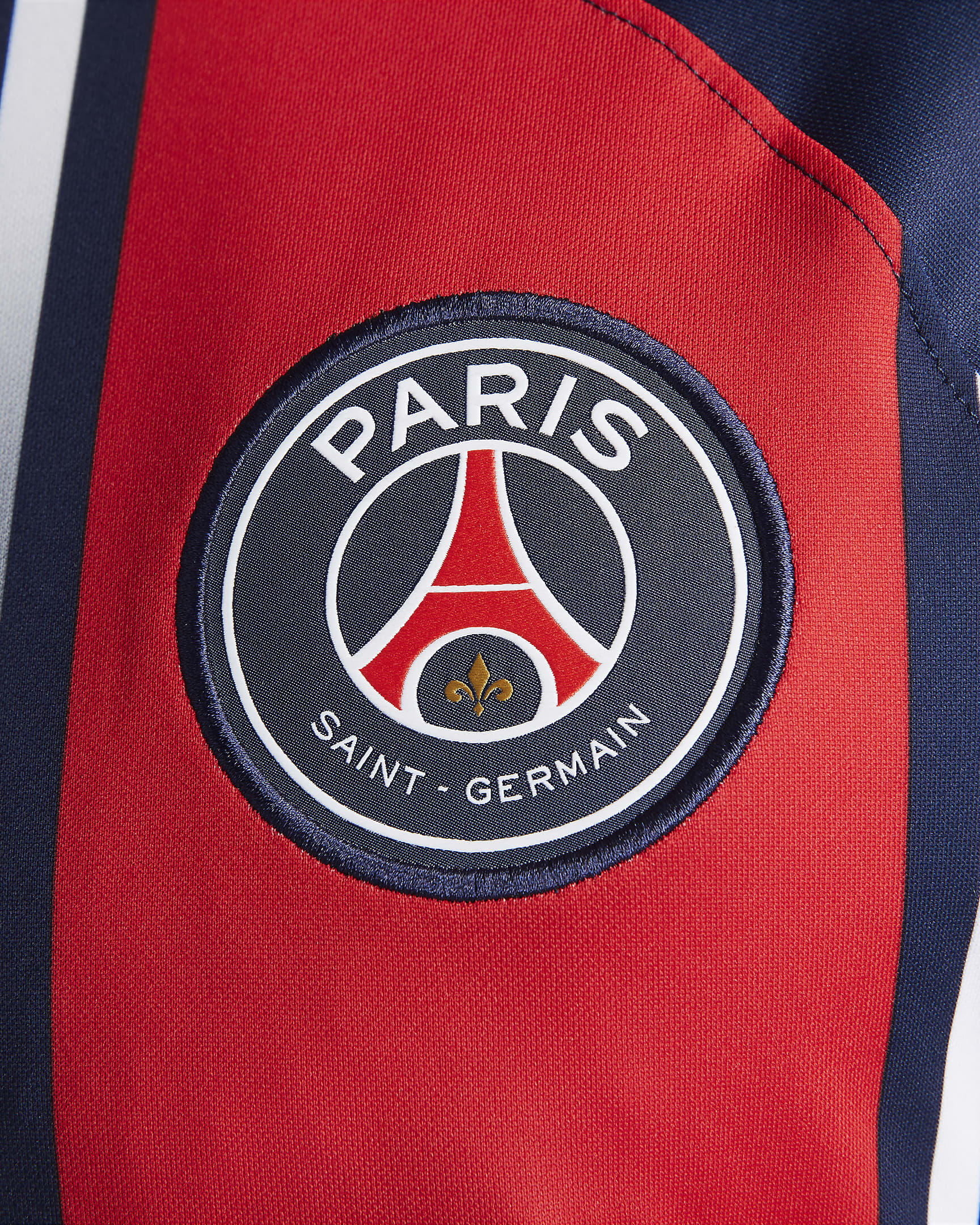 เสื้อแข่งฟุตบอลผู้ชาย Nike Dri-FIT Paris Saint-Germain 2023/24 Stadium Home - Midnight Navy/University Red/University Red