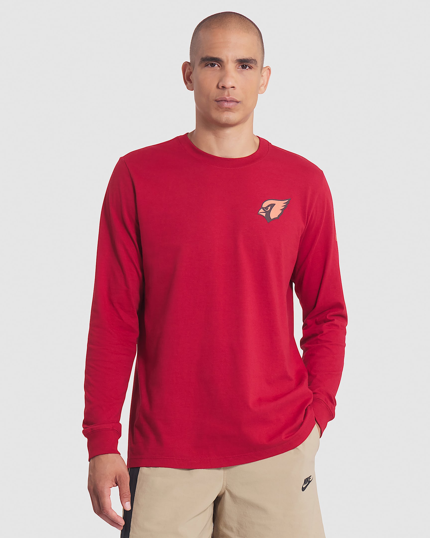 Playera de manga larga Nike de la NFL para hombre Arizona Cardinals Rivalries Collection Essential - Rojo