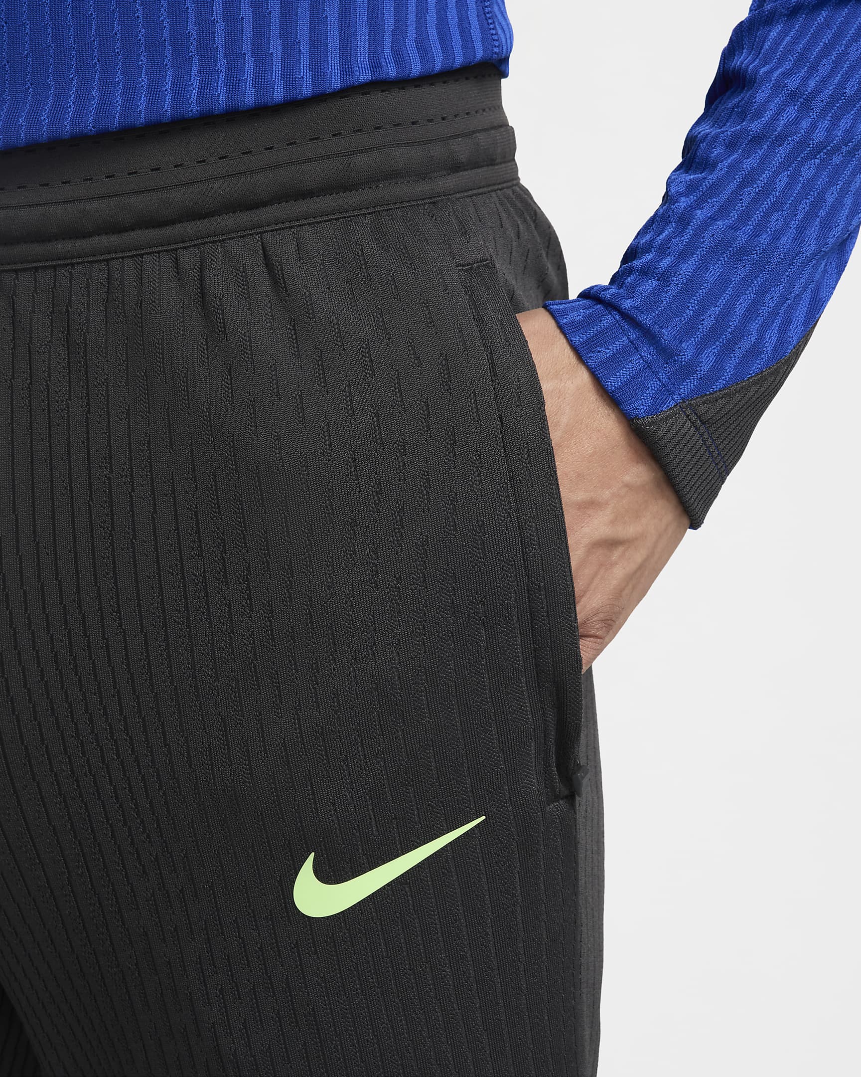 F.C. Barcelona Strike Elite Third Men's Nike Dri-FIT ADV Football Knit Pants - Anthracite/Old Royal/Lime Blast