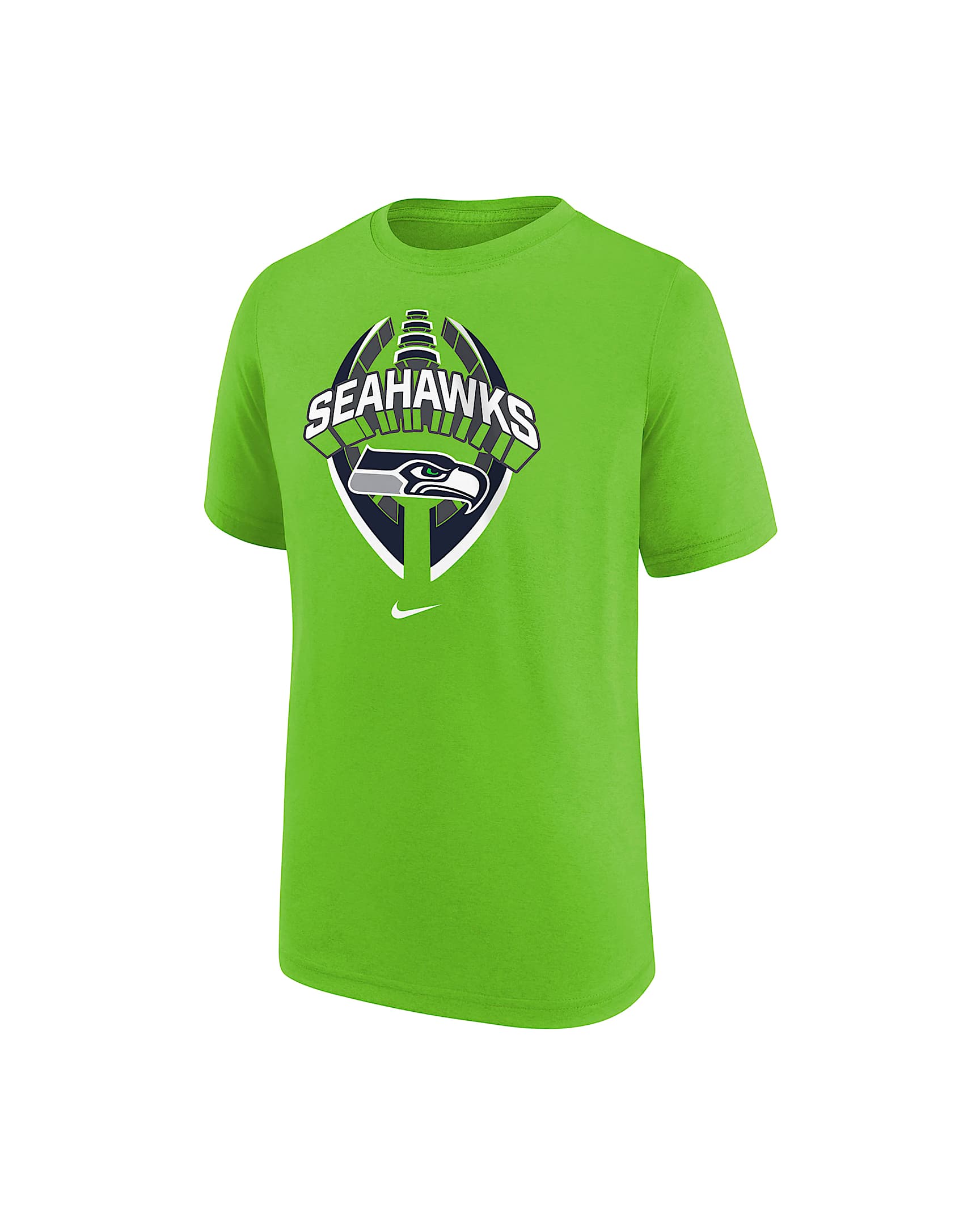 Playera Nike Dri-FIT de la NFL para niños talla grande Seattle Seahawks Legend Icon - Verde neón