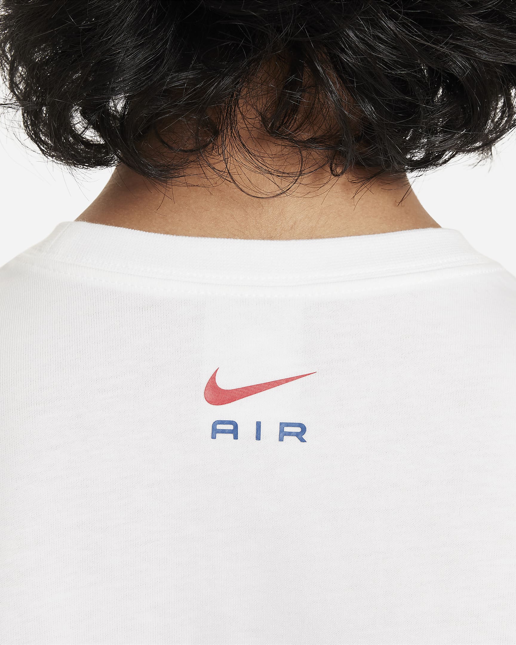 Nike Air-T-shirt til større børn (drenge) - hvid