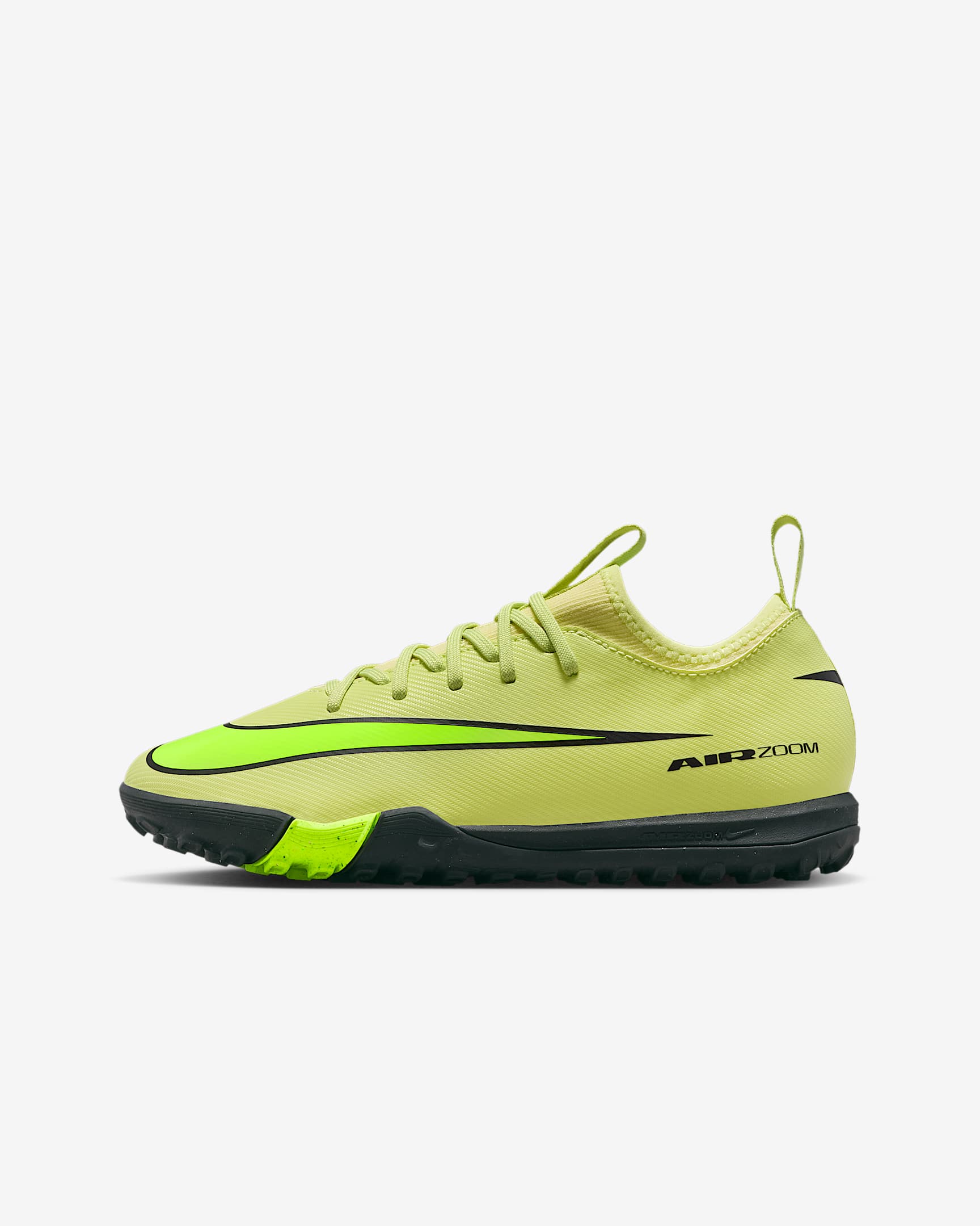 Nike Jr. Mercurial Vapor 16 Academy low top voetbalschoenen voor kleuters/kids (turf) - Limelight/Hyper Crimson/Volt
