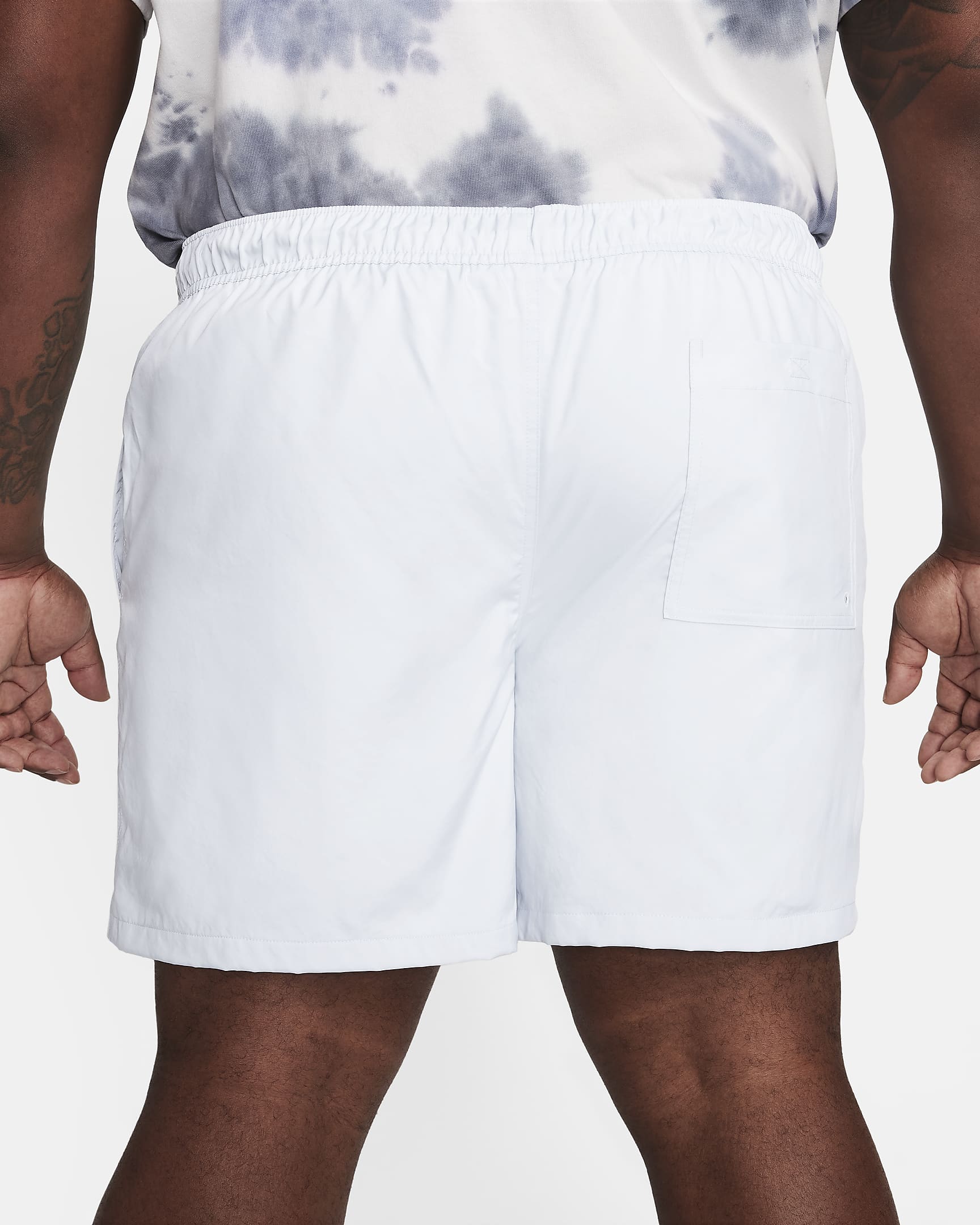 Shorts Flow in tessuto Nike Club – Uomo - Pure Platinum/Bianco