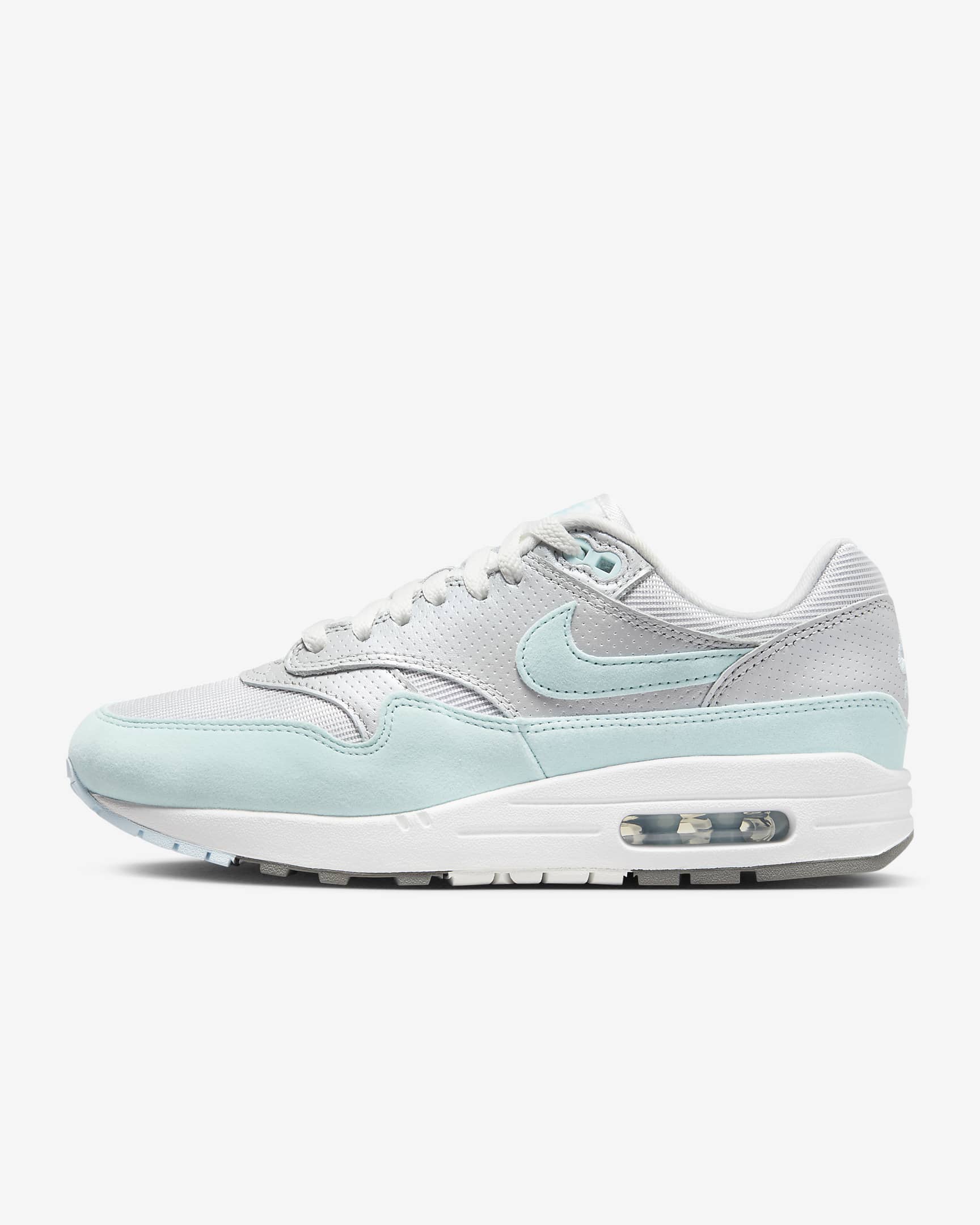 Nike Air Max 1 '87 Women's Shoes - Metallic Platinum/Flat Pewter/Summit White/Glacier Blue