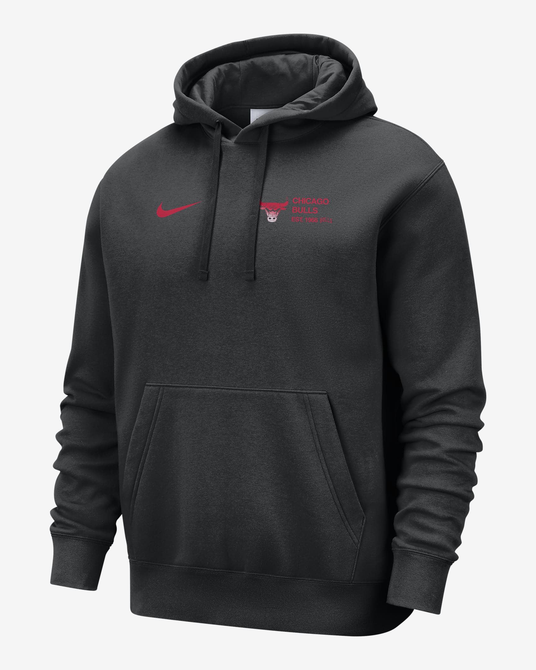 Chicago Bulls Club Courtside Men's Nike NBA Pullover Hoodie - Black