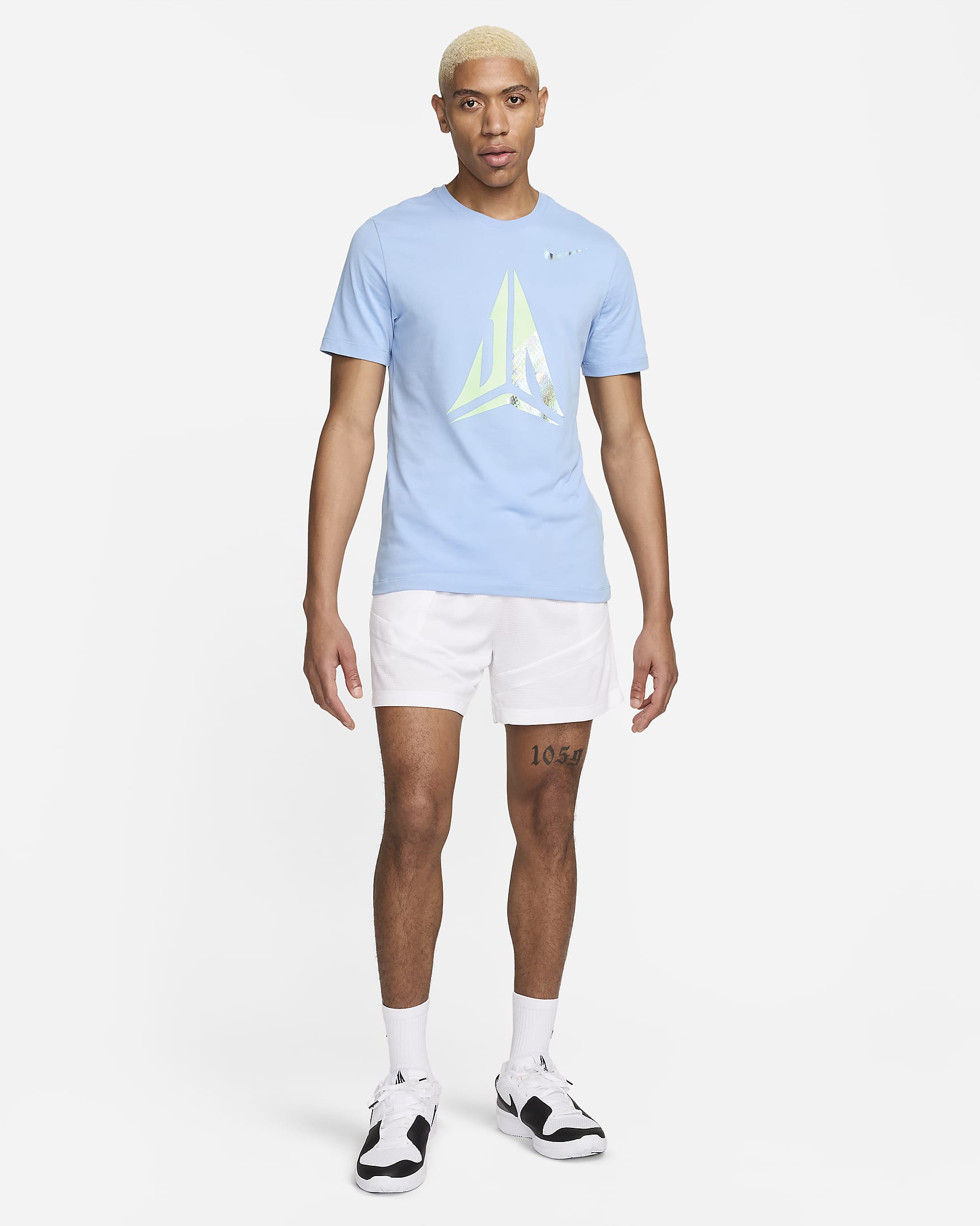 Pánské basketbalové tričko Dri-FIT Ja - Light Blue