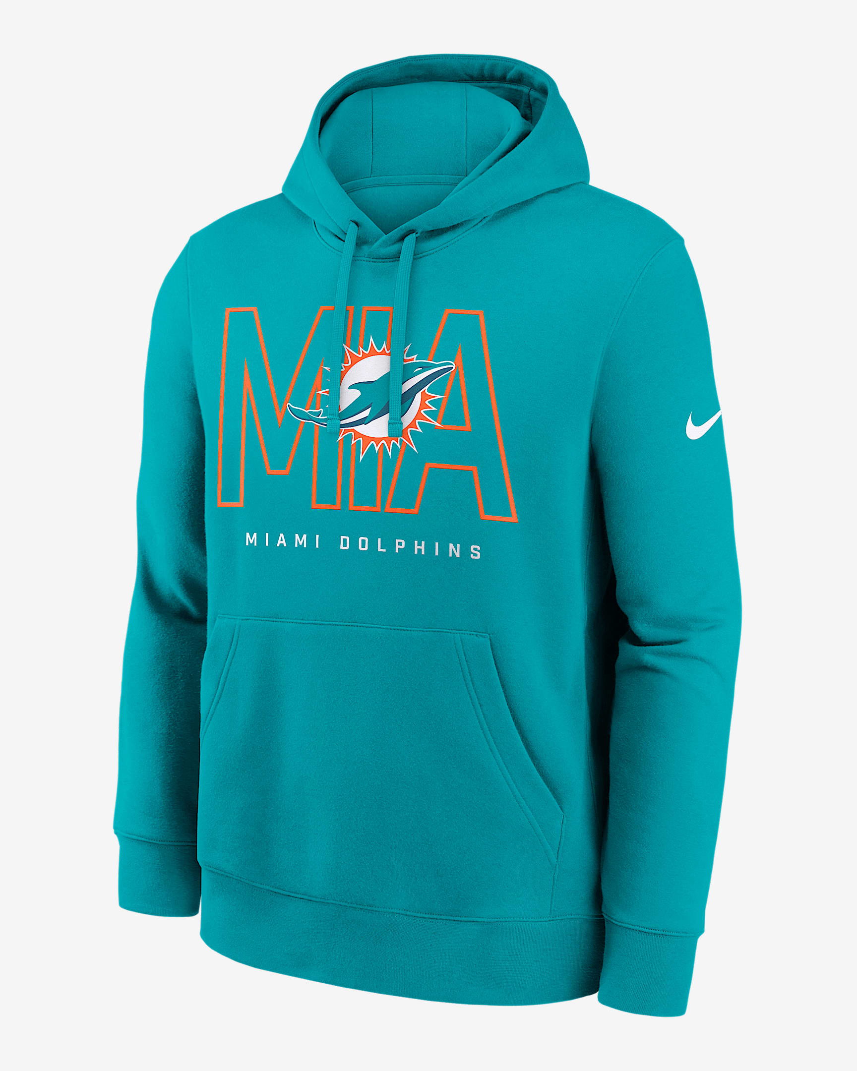 Miami Dolphins Busted Play Club Men's Nike NFL Pullover Hoodie - Aqua
