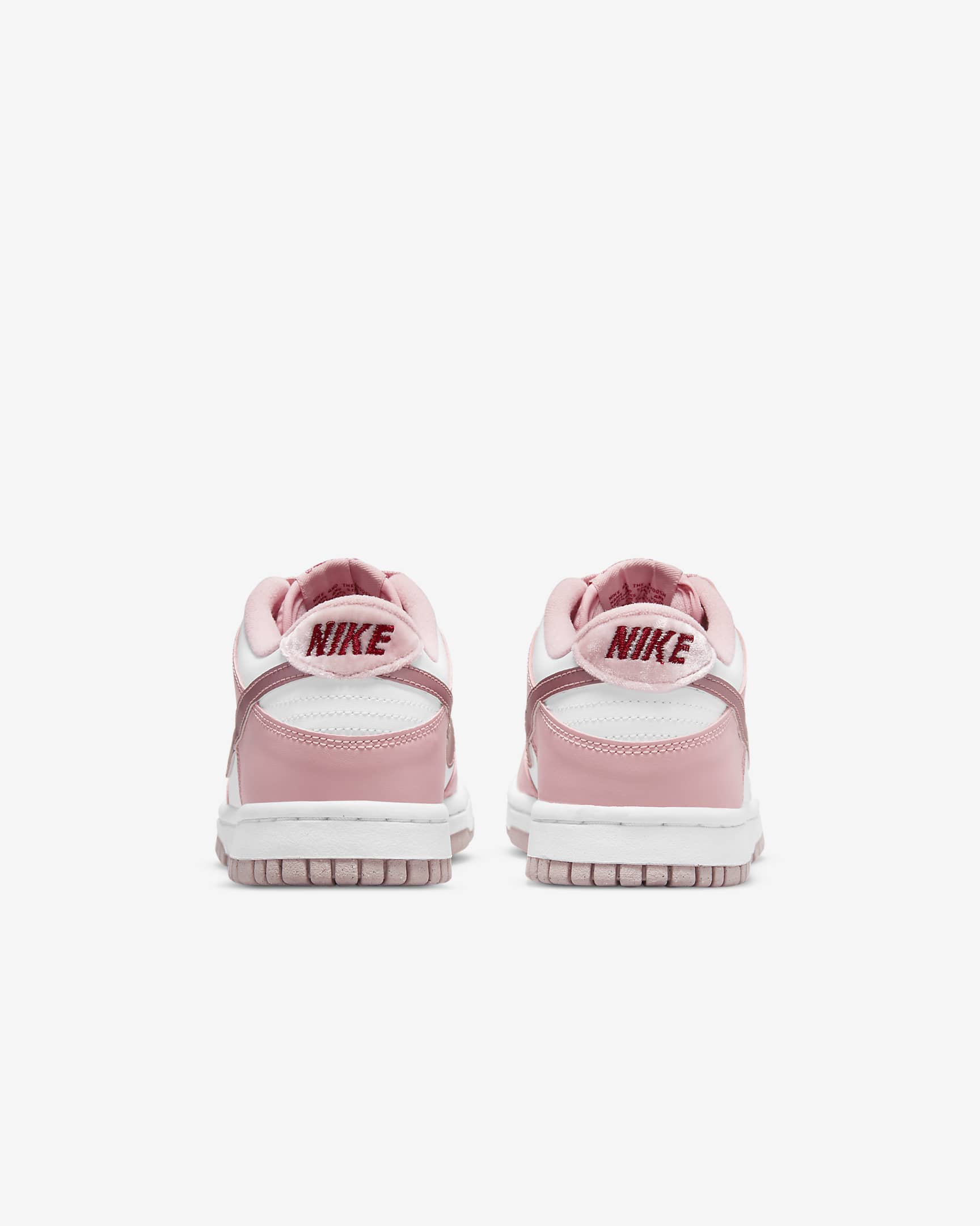 Nike Dunk Low-sko til større børn - Pink Glaze/hvid/Pomegranate/Pink Glaze