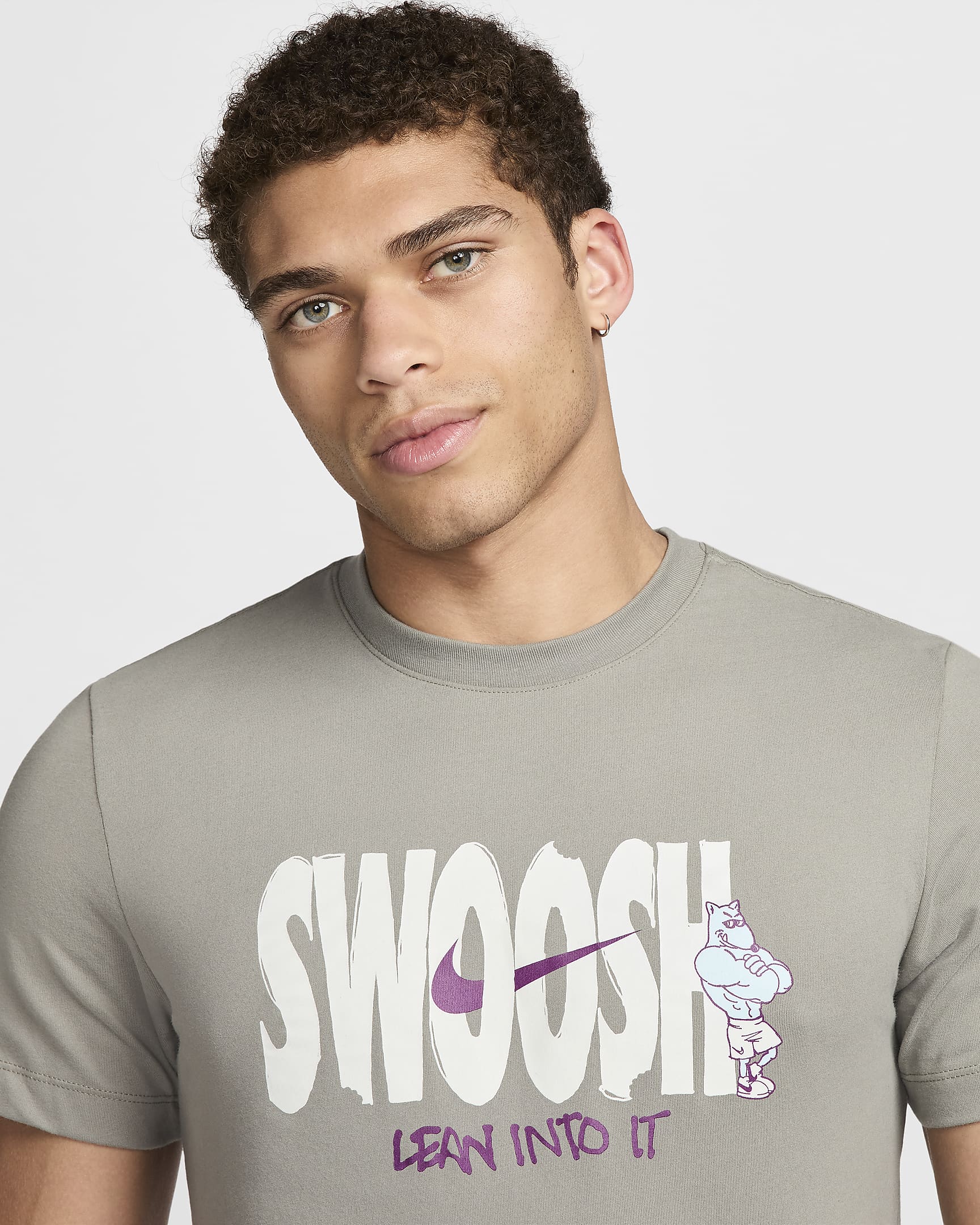 Nike Men's Dri-FIT Fitness T-Shirt - Dark Stucco