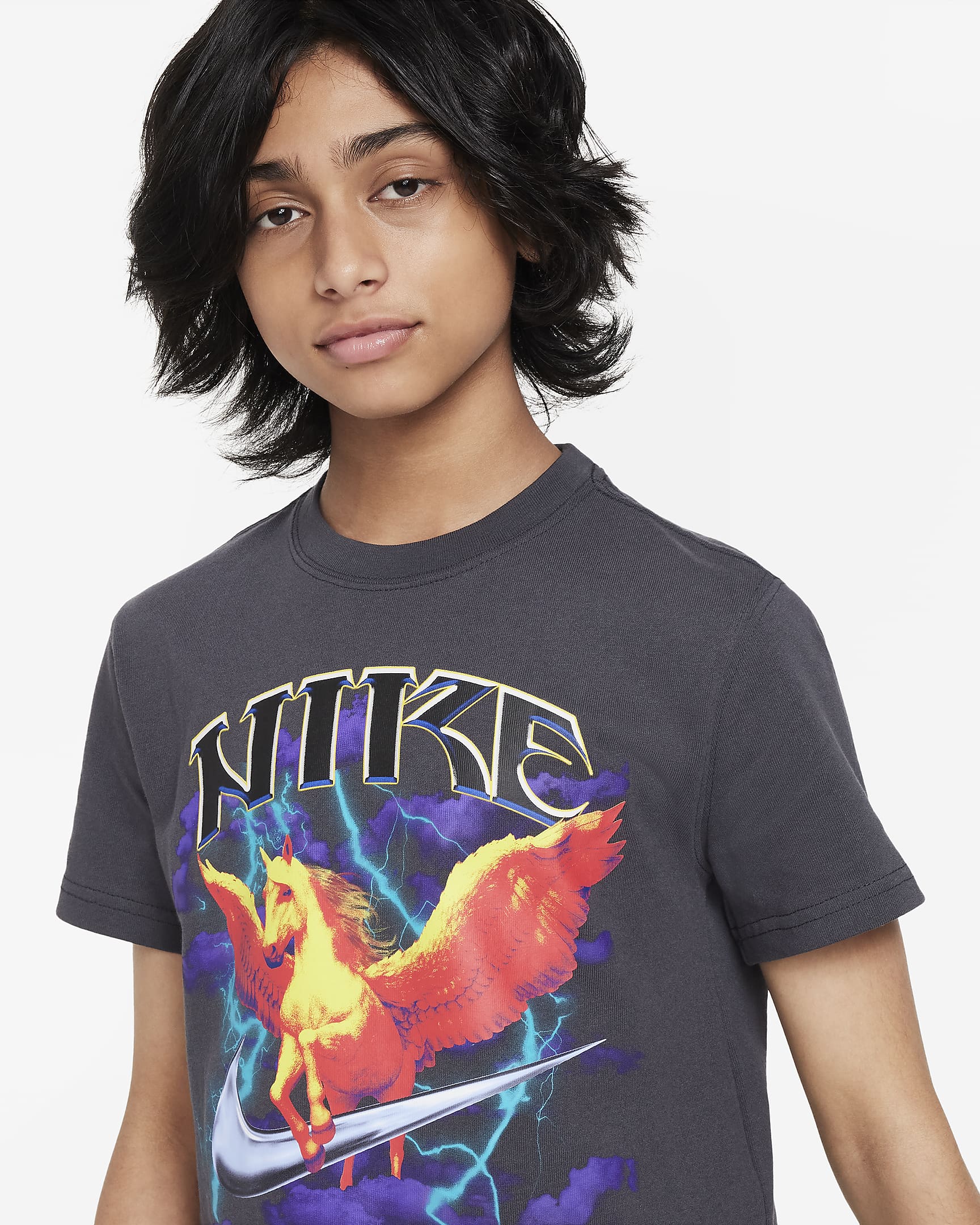 Nike Sportswear Older Kids' T-Shirt - Anthracite