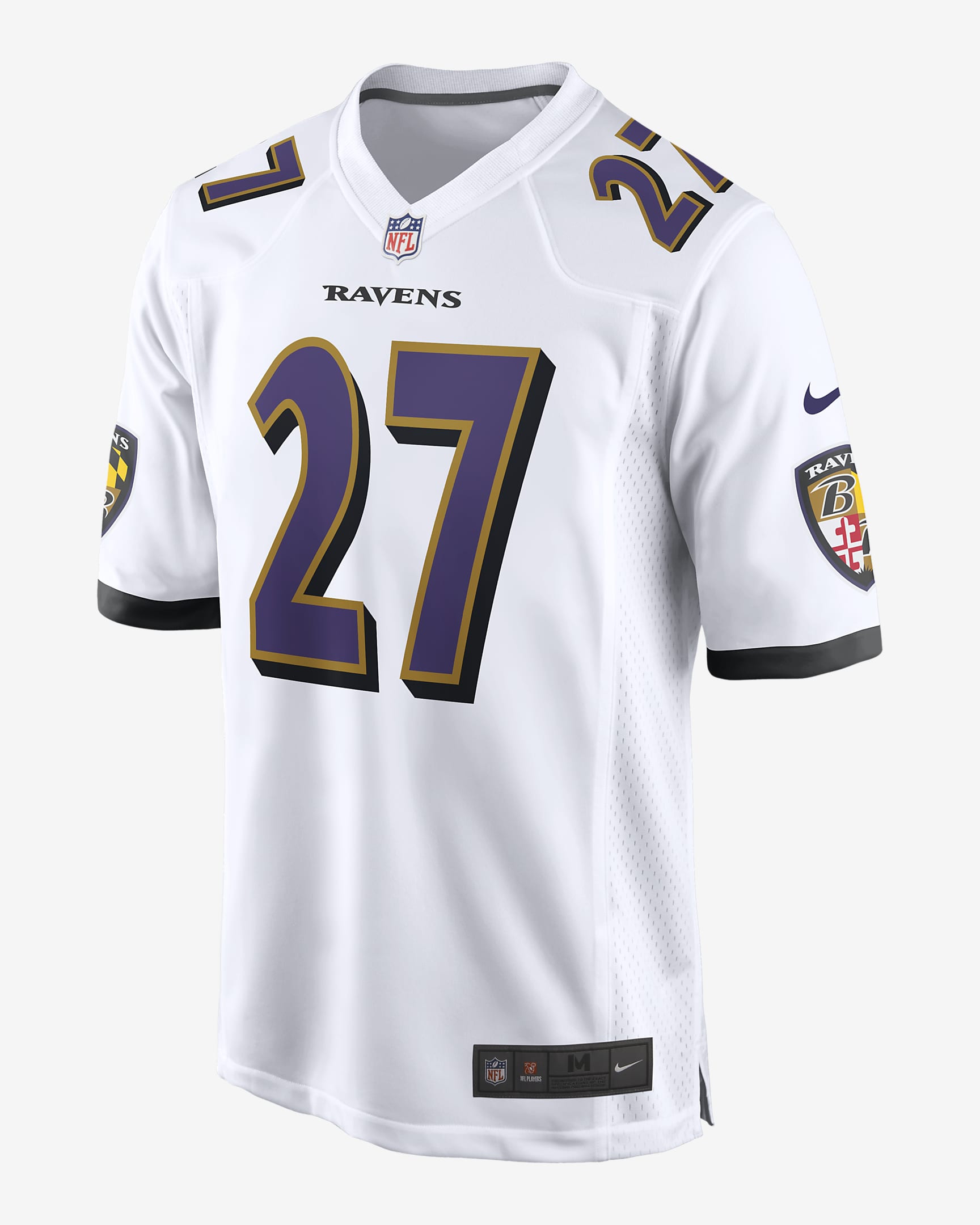 NFL Baltimore Ravens (J.K. Dobbins) Men's Game Football Jersey.