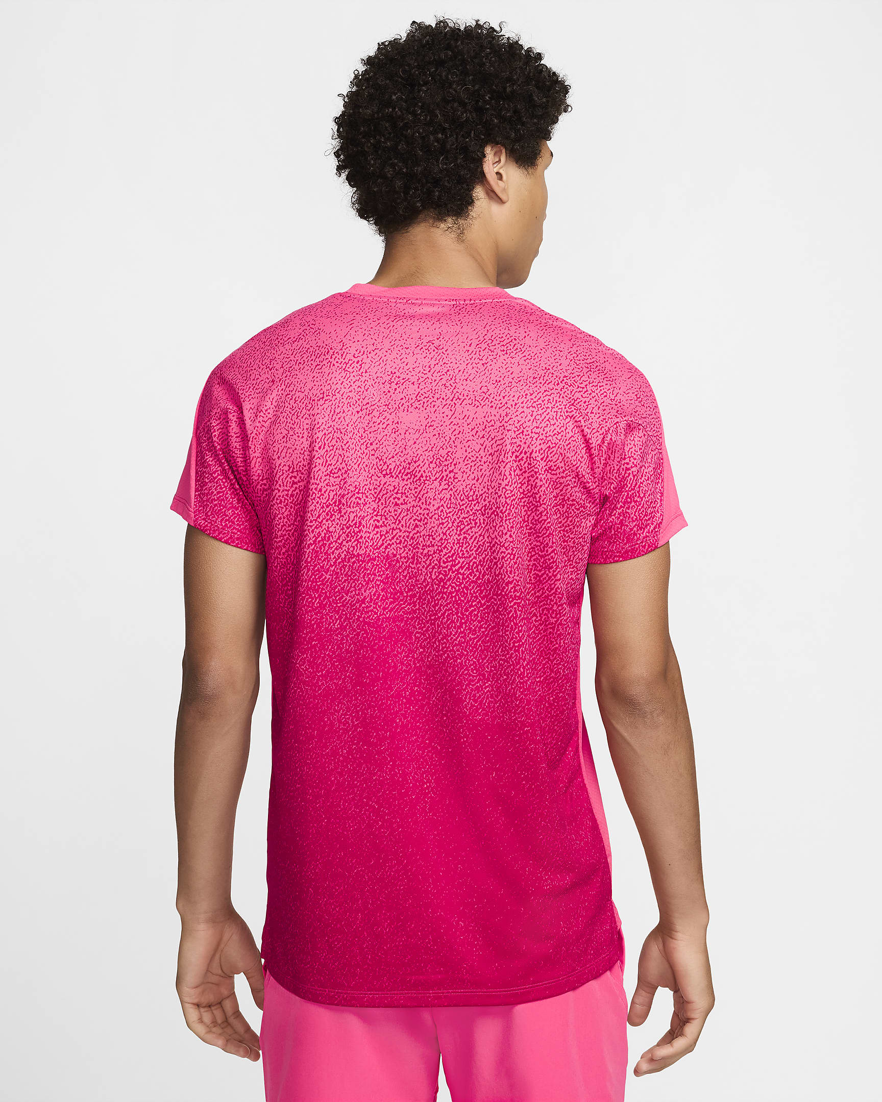 NikeCourt Slam Men's Dri-FIT Tennis Top - Aster Pink/Black