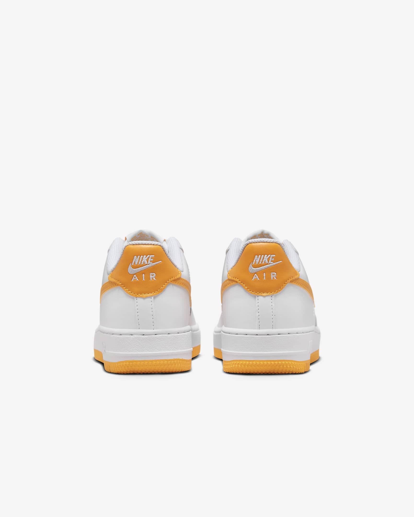 Nike Air Force 1 Older Kids' Shoes - White/White/University Gold