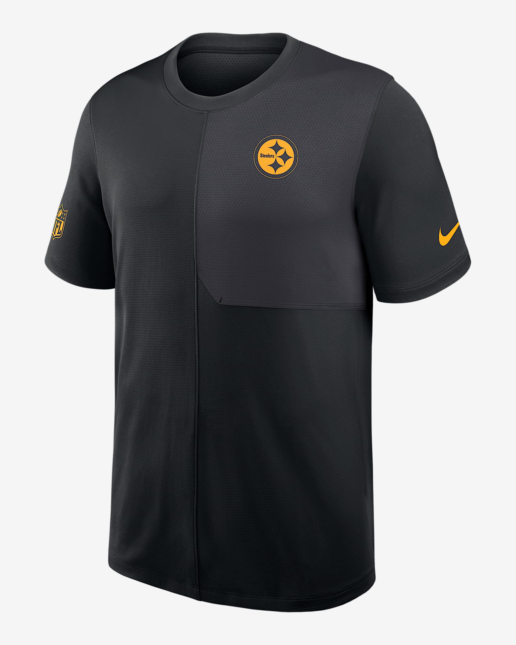 Pittsburgh Steelers Sideline Coach Men's Nike Dri-FIT NFL Top - Black