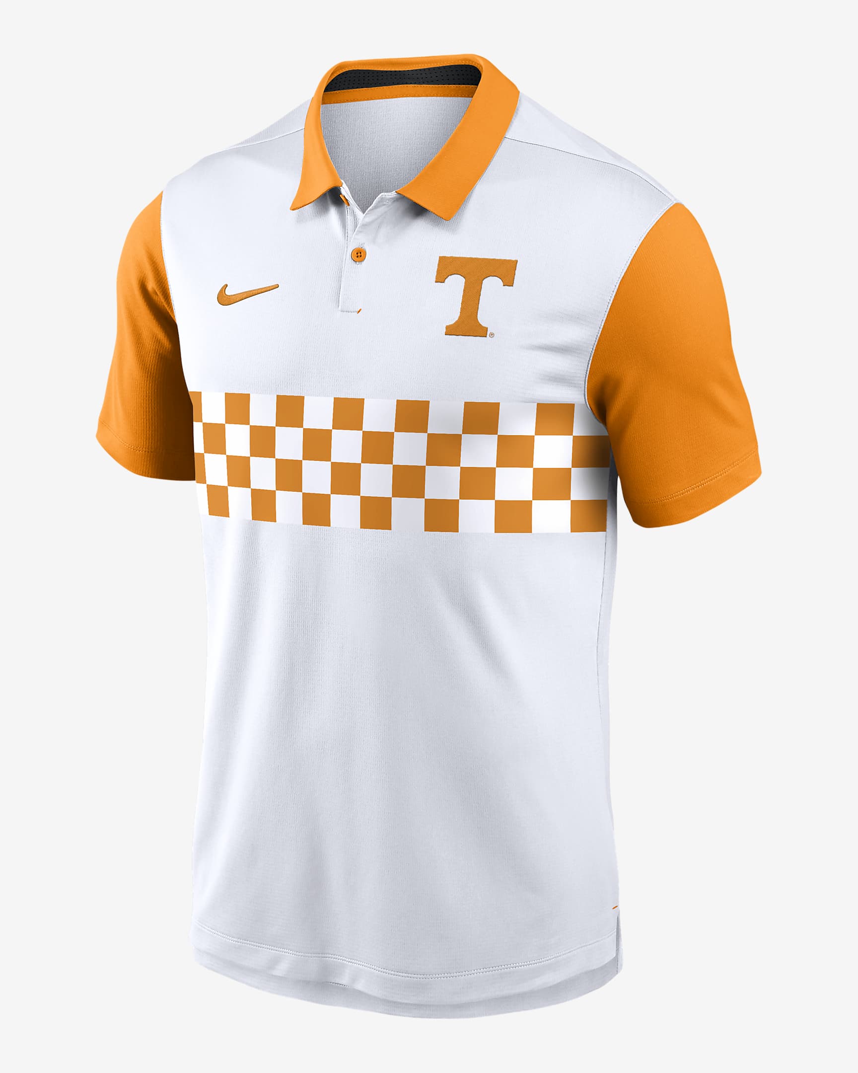 Polo universitario Nike Dri-FIT para hombre Tennessee Volunteers Primetime Campus Vapor - Blanco