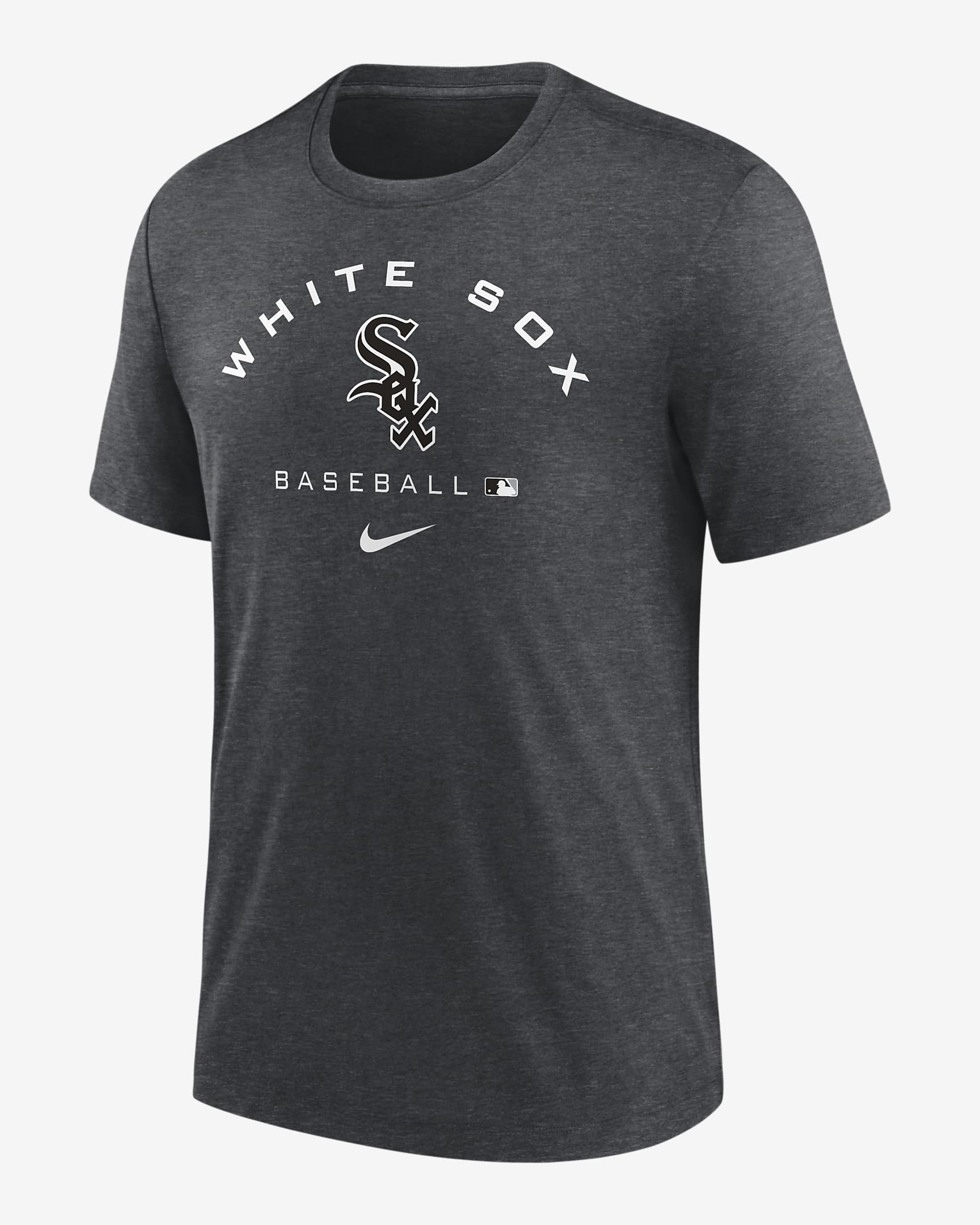 Nike Dri-FIT Team (MLB Chicago White Sox) Men's T-Shirt - Charcoal Heather