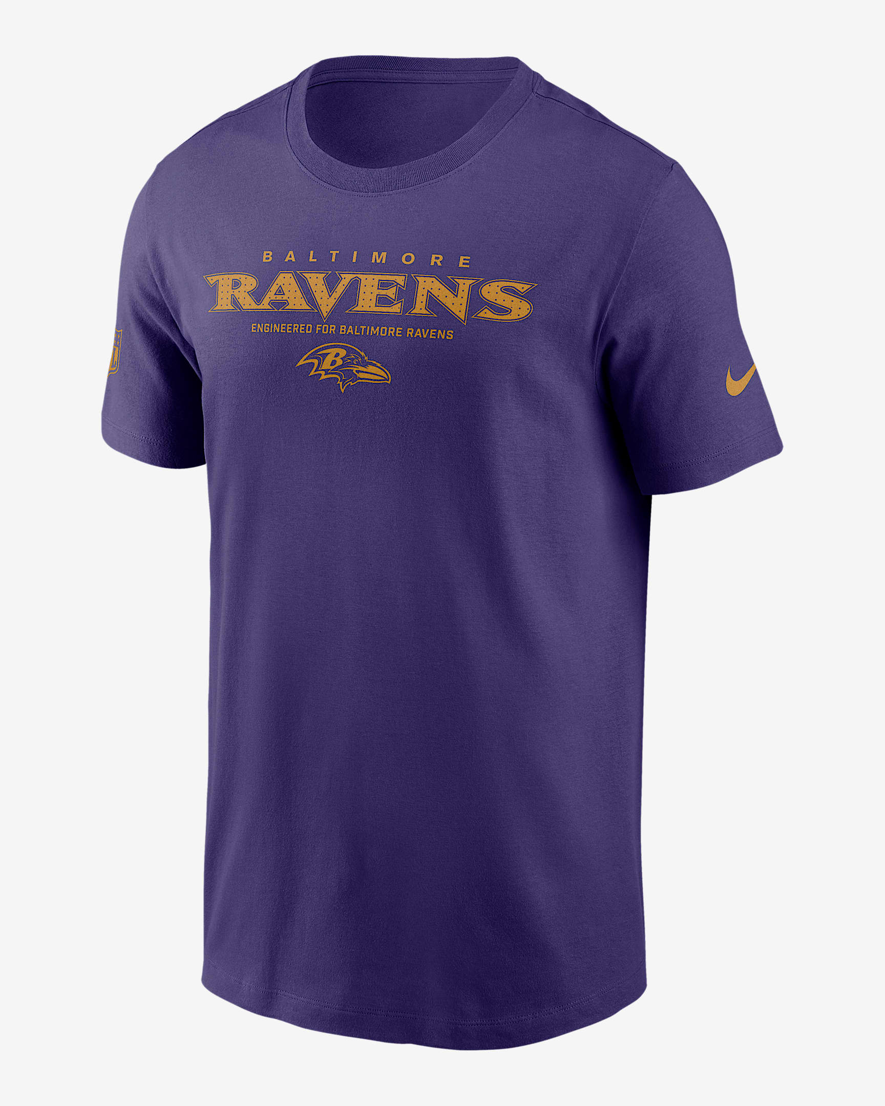 Baltimore Ravens Sideline Team Issue Men's Nike Dri-FIT NFL T-Shirt - Purple
