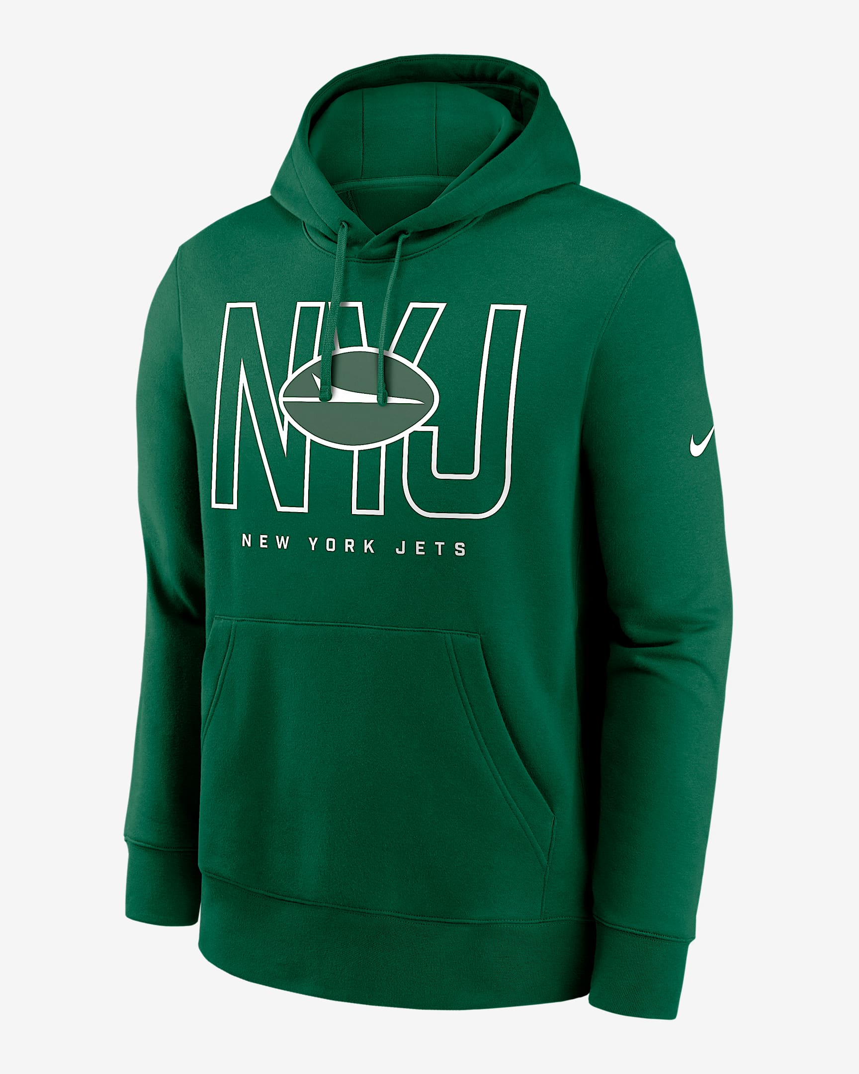 New York Jets Busted Play Club Men's Nike NFL Pullover Hoodie - Green