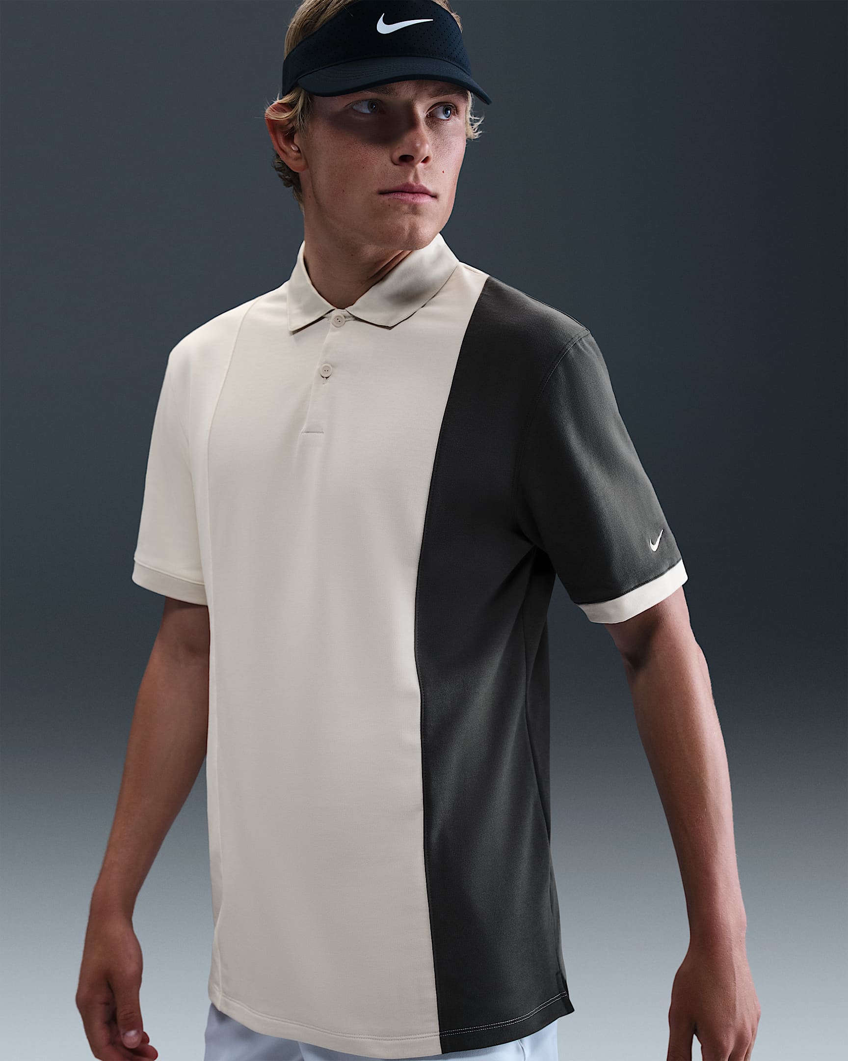 Polo de golf Nike Victory+ pour homme - Light Orewood Brown/Pale Ivory/Anthracite/Light Orewood Brown