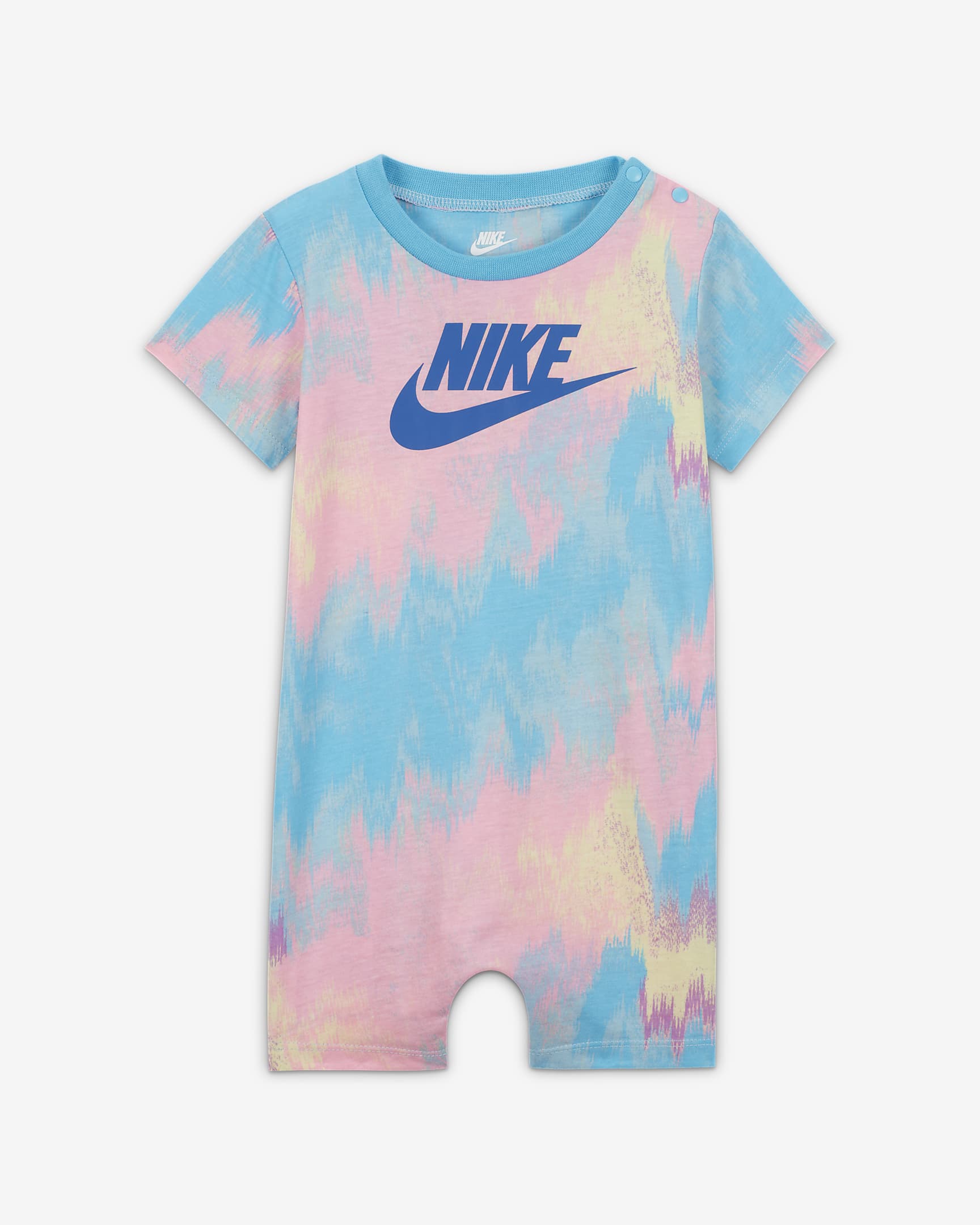 Nike Printed Club Romper Baby (12-24M) Romper - Ocean Bliss