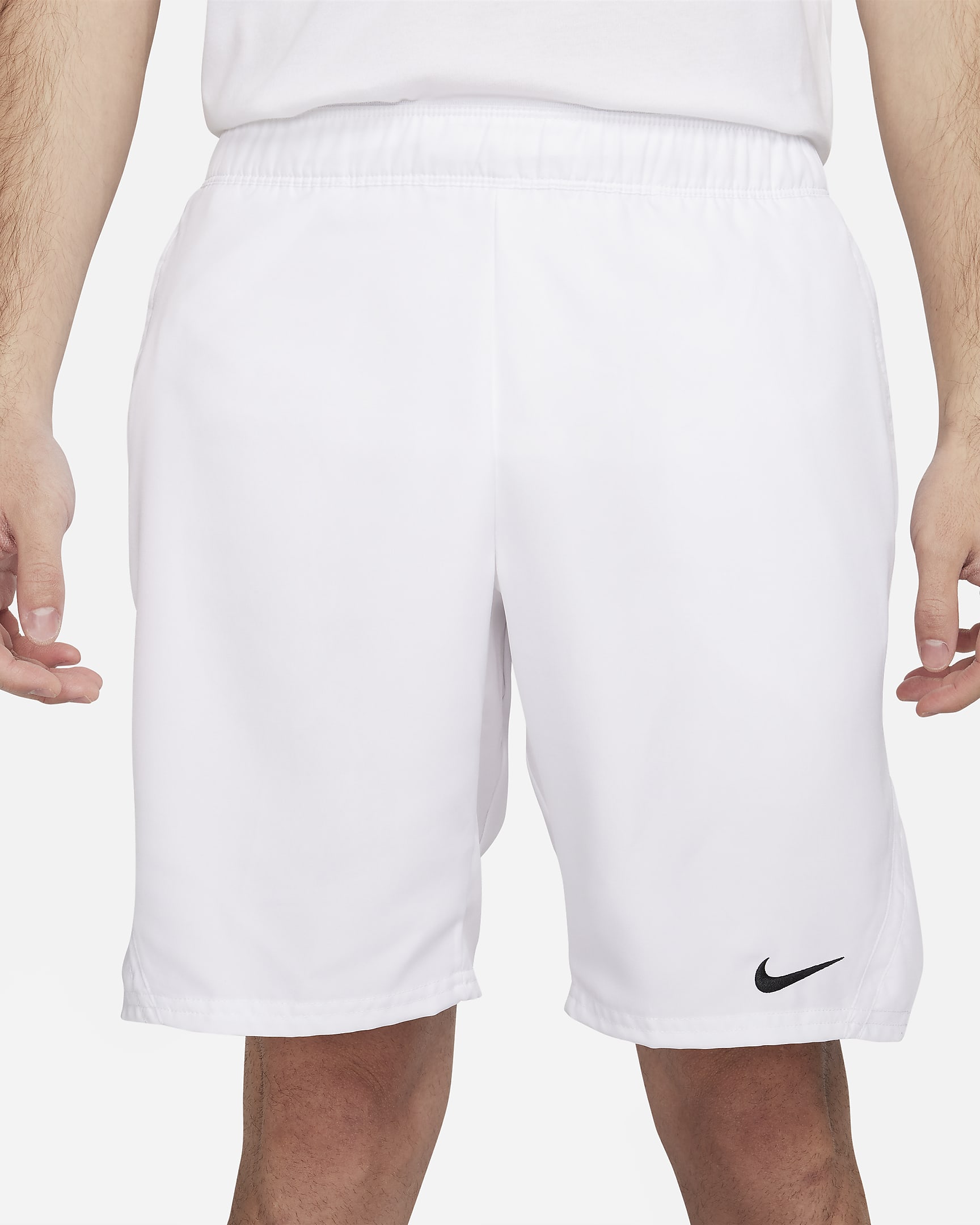 NikeCourt Victory Men's Dri-FIT 9" Tennis Shorts - White/Black