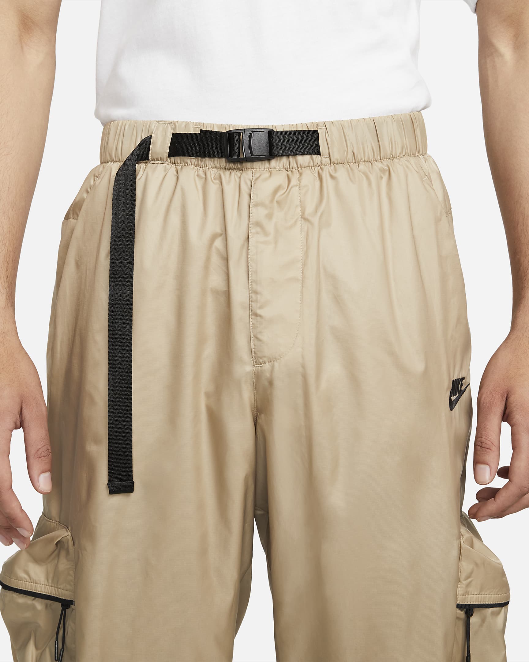 Nike Tech gefütterte Webhose für Herren - Khaki/Schwarz