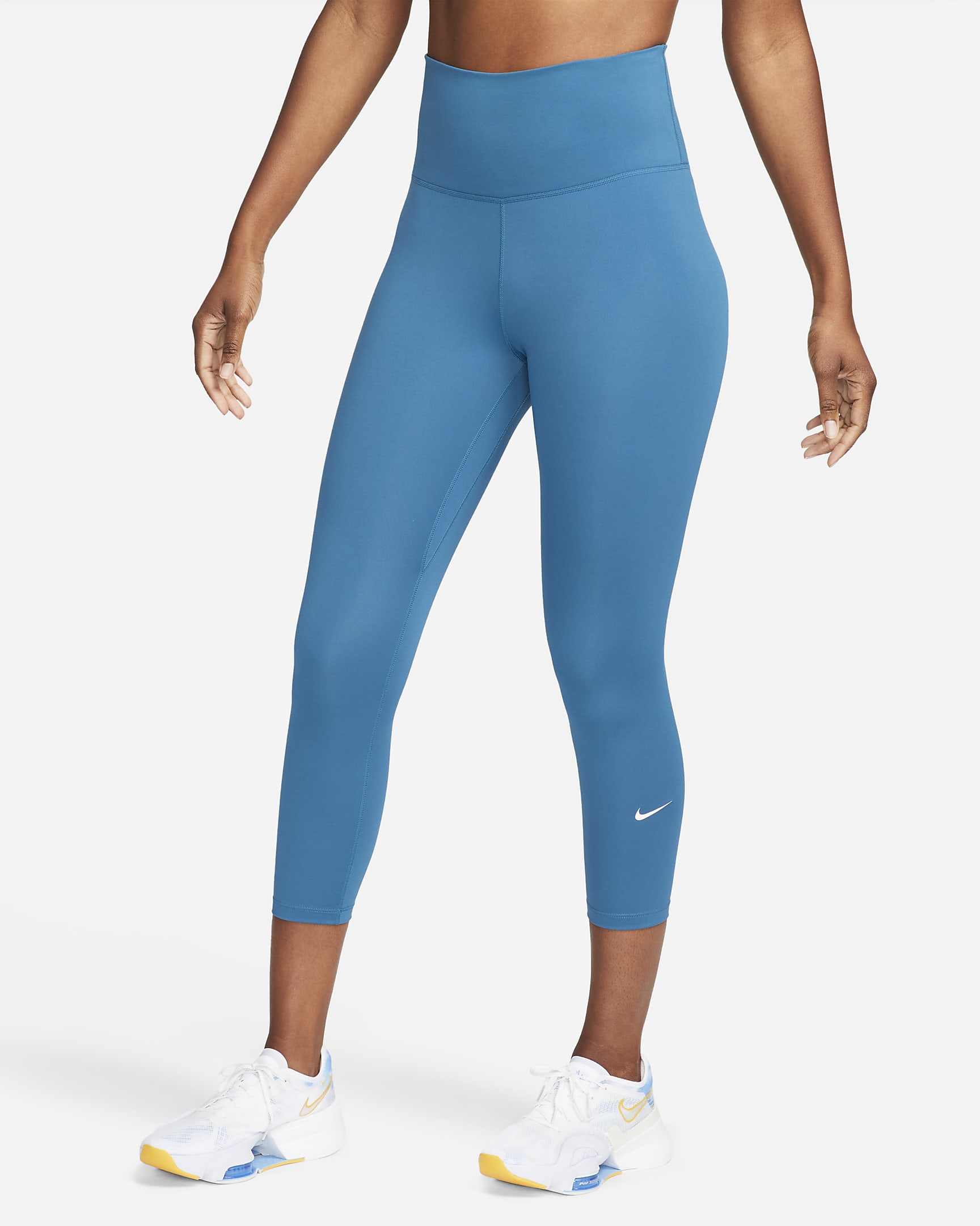 Nike One Womens High Rise Cropped Leggings Nike Lu 0041