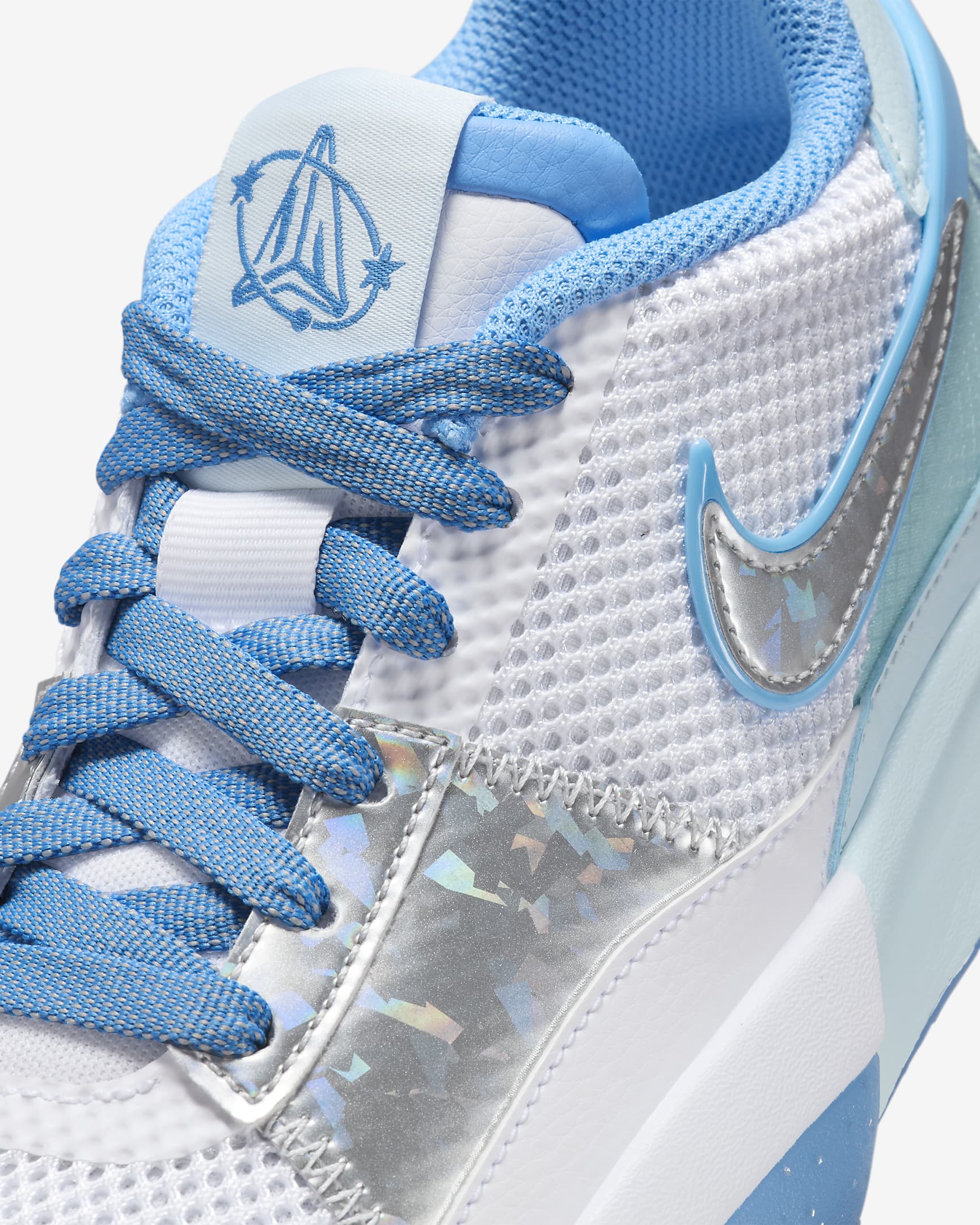 Ja 1 SE Big Kids' Basketball Shoes - Glacier Blue/White/University Blue/Metallic Silver