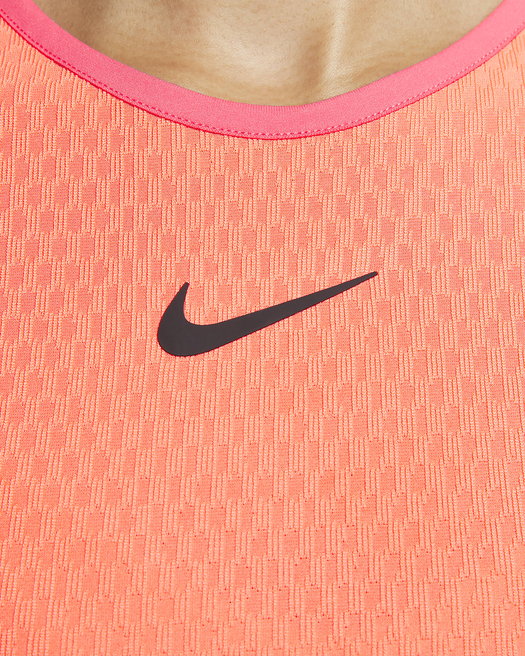 NikeCourt Slam 女款 Dri-FIT 網球背心上衣 - Light Wild Mango/Aster Pink/Aster Pink/黑色