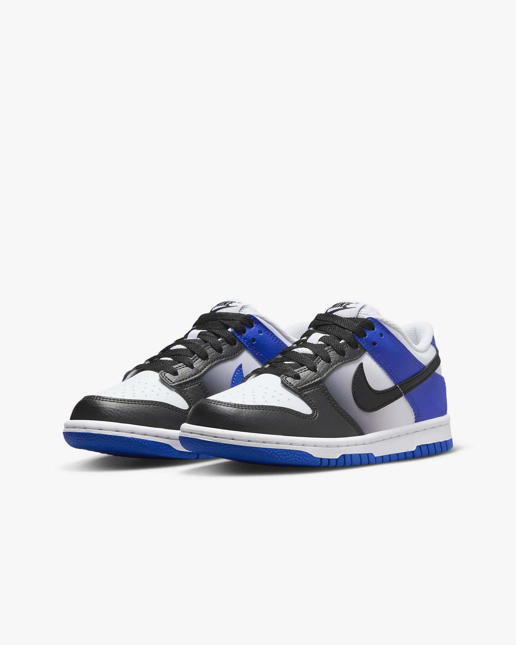 Nike Dunk Low kinderschoenen - Game Royal/Wit/Zwart