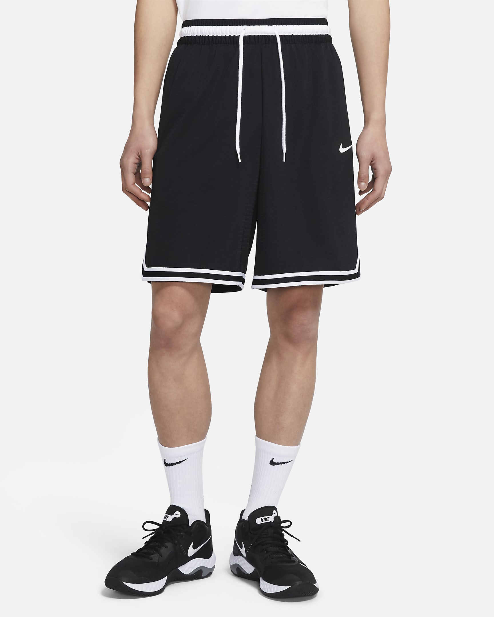 Nike Dri-FIT DNA Men's Basketball Shorts - Black/White