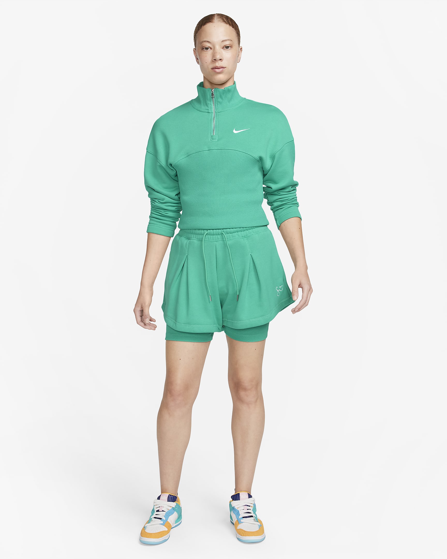 Serena Williams Design Crew Women's 1/4-Zip Fleece Top. Nike.com