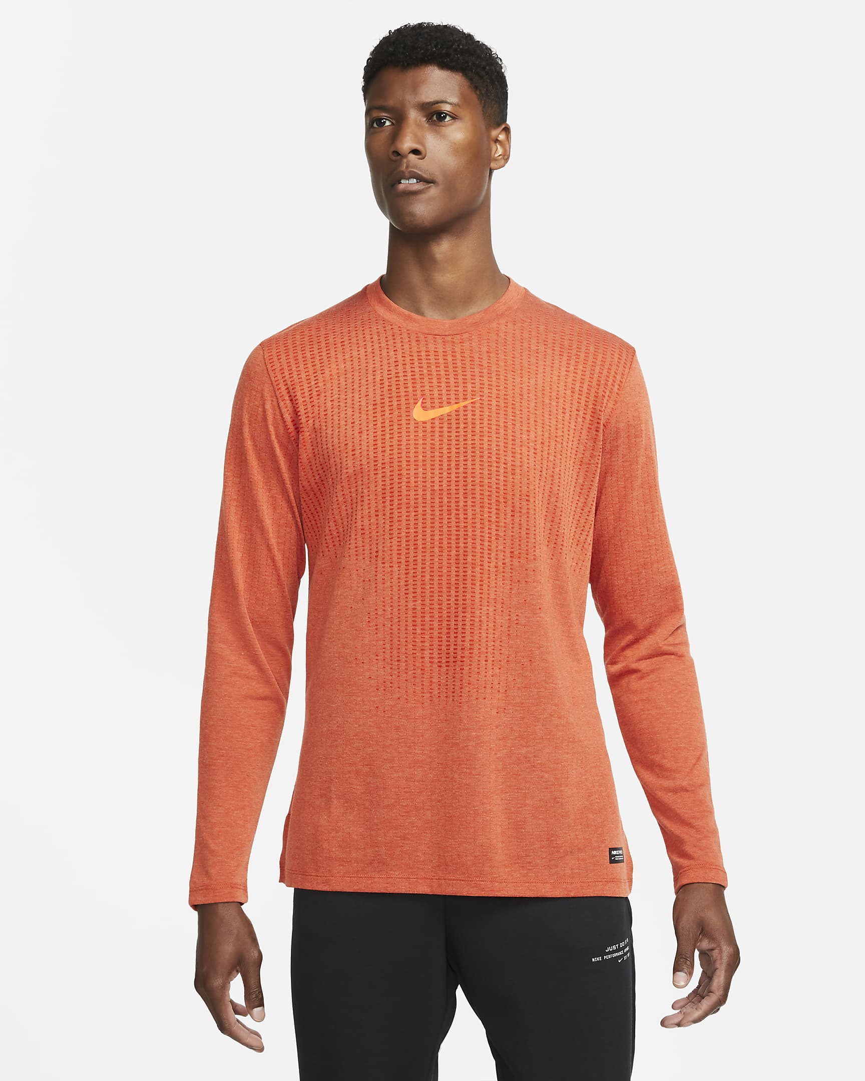 Playera de manga larga para hombre Nike Pro Dri-FIT ADV - Amanecer quemado/Naranja total