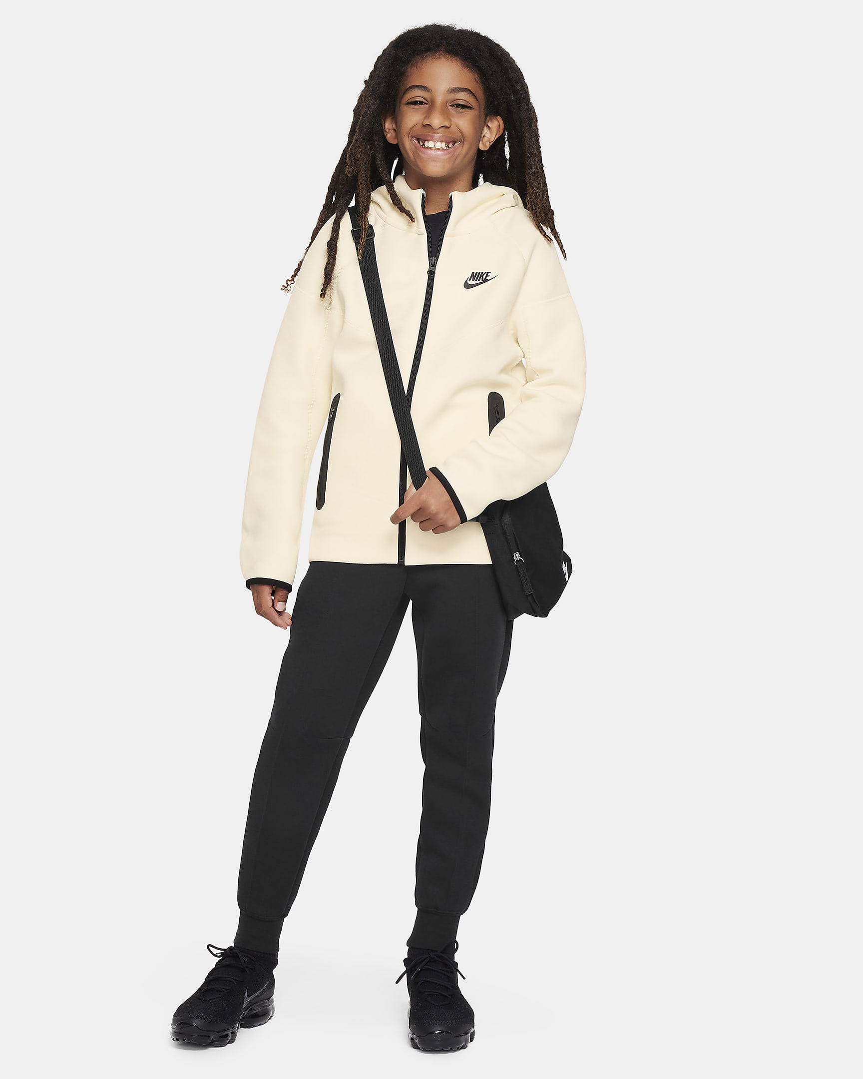 Nike Sportswear Tech Fleece Big Kids' (Boys') FullZip Hoodie.