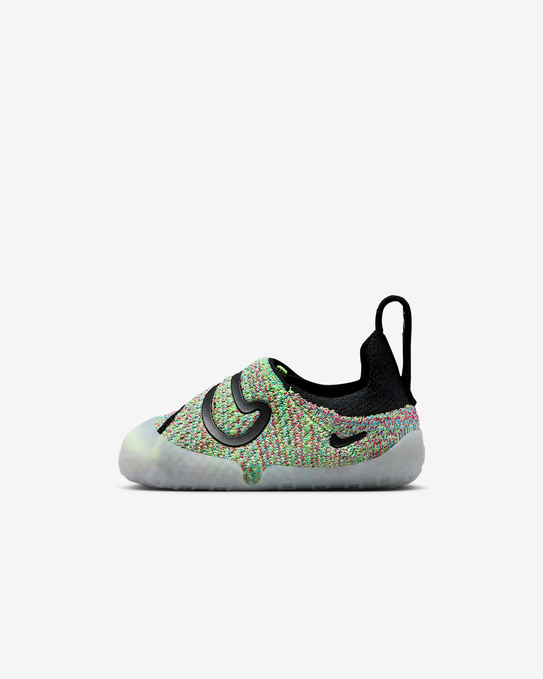 Nike Swoosh 1-sko til babyer/småbørn - Green Strike/Baltic Blue/Rush Pink/sort