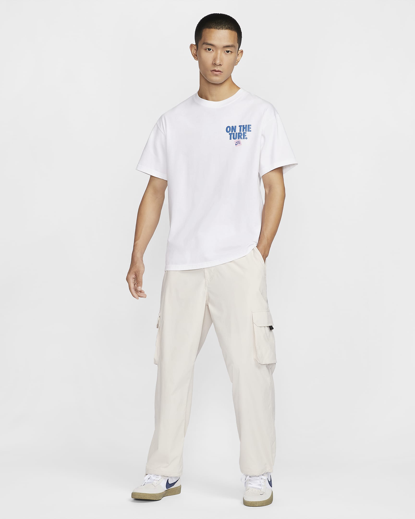 Nike SB Kearny Cargo Skate Trousers - Light Orewood Brown/White