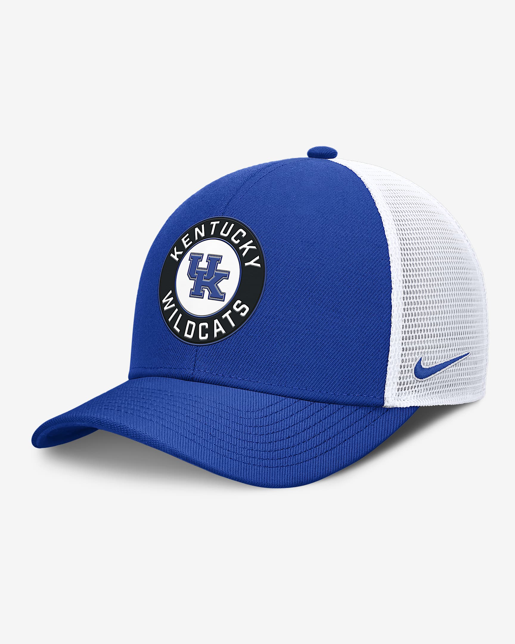 Kentucky Primetime Rise Men's Nike Dri-FIT College Trucker Adjustable Hat - Royal