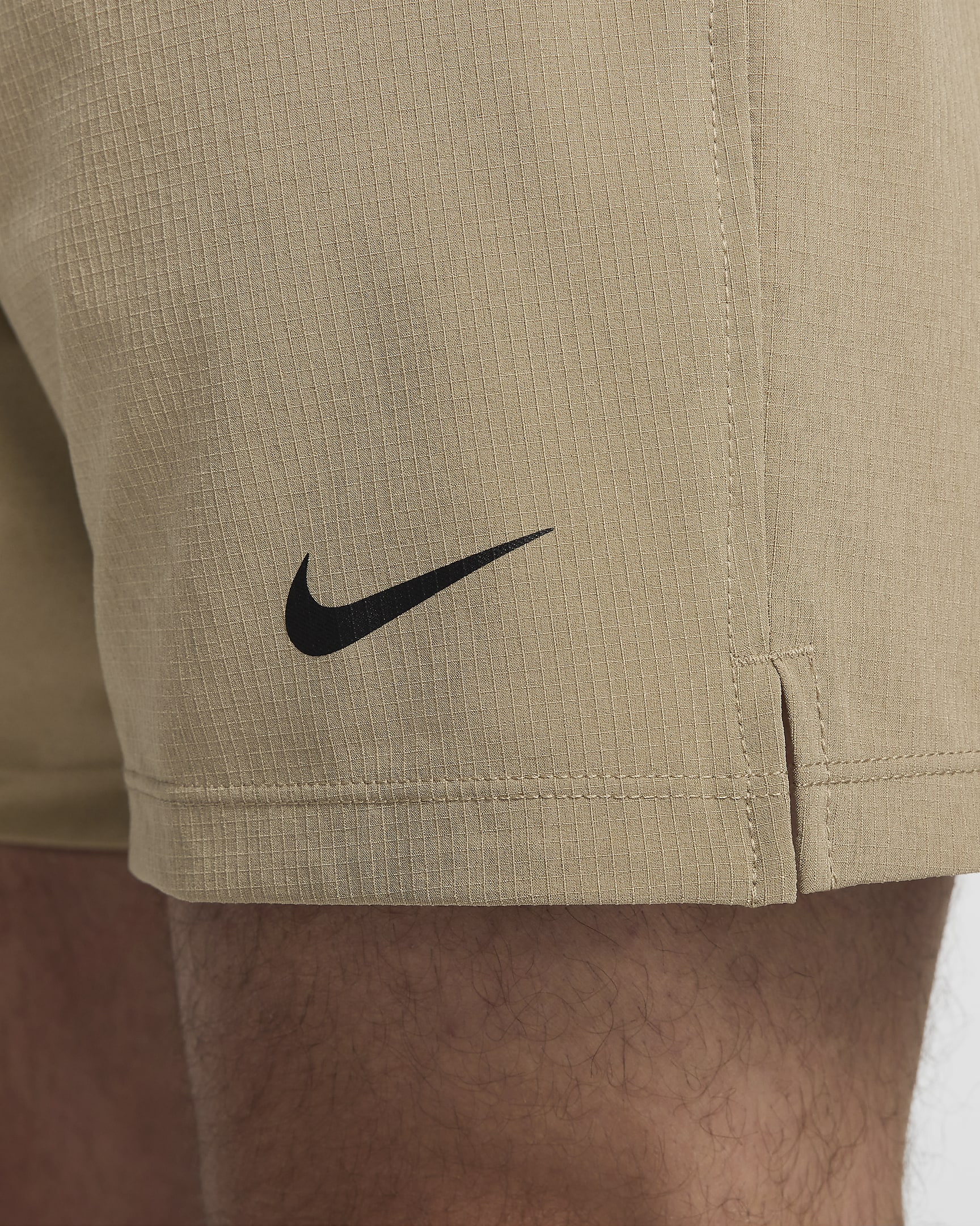 Shorts da fitness Dri-FIT non foderati 18 cm Nike Flex Rep 4.0 – Uomo - Khaki/Nero/Nero