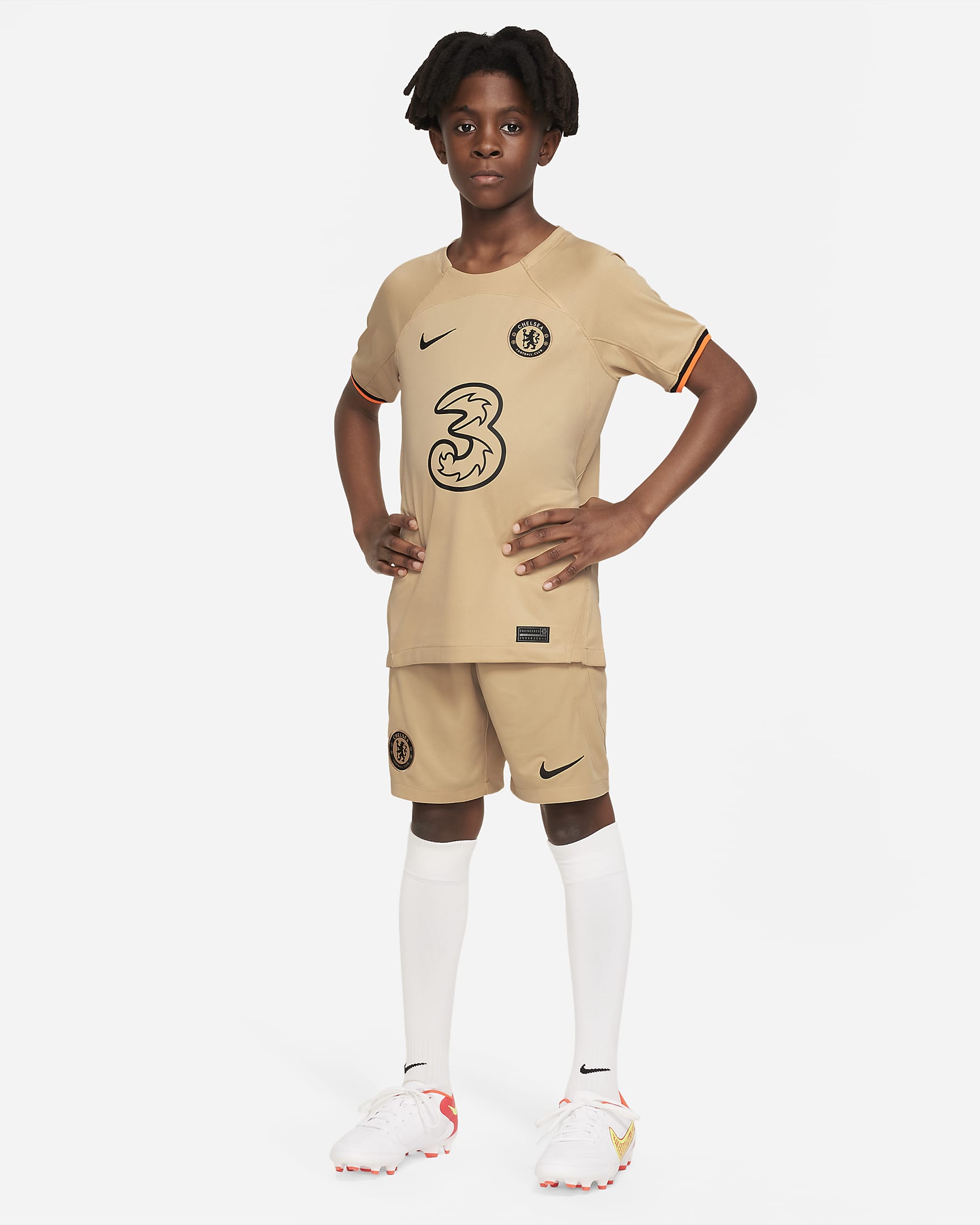 Jersey de fútbol Nike Dri-FIT para niños talla grande Chelsea FC ...