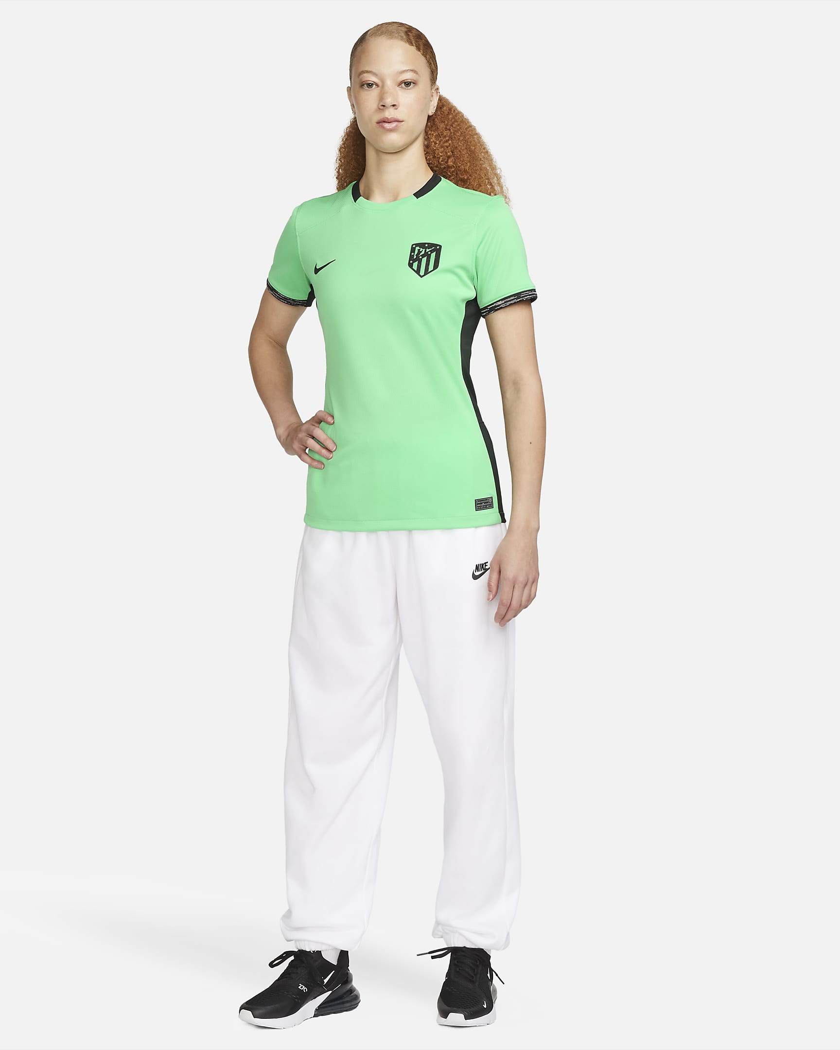 Tercera equipació Stadium Atlètic de Madrid 2023/24 Samarreta Nike Dri-FIT de futbol - Dona - Spring Green/Negre/Negre