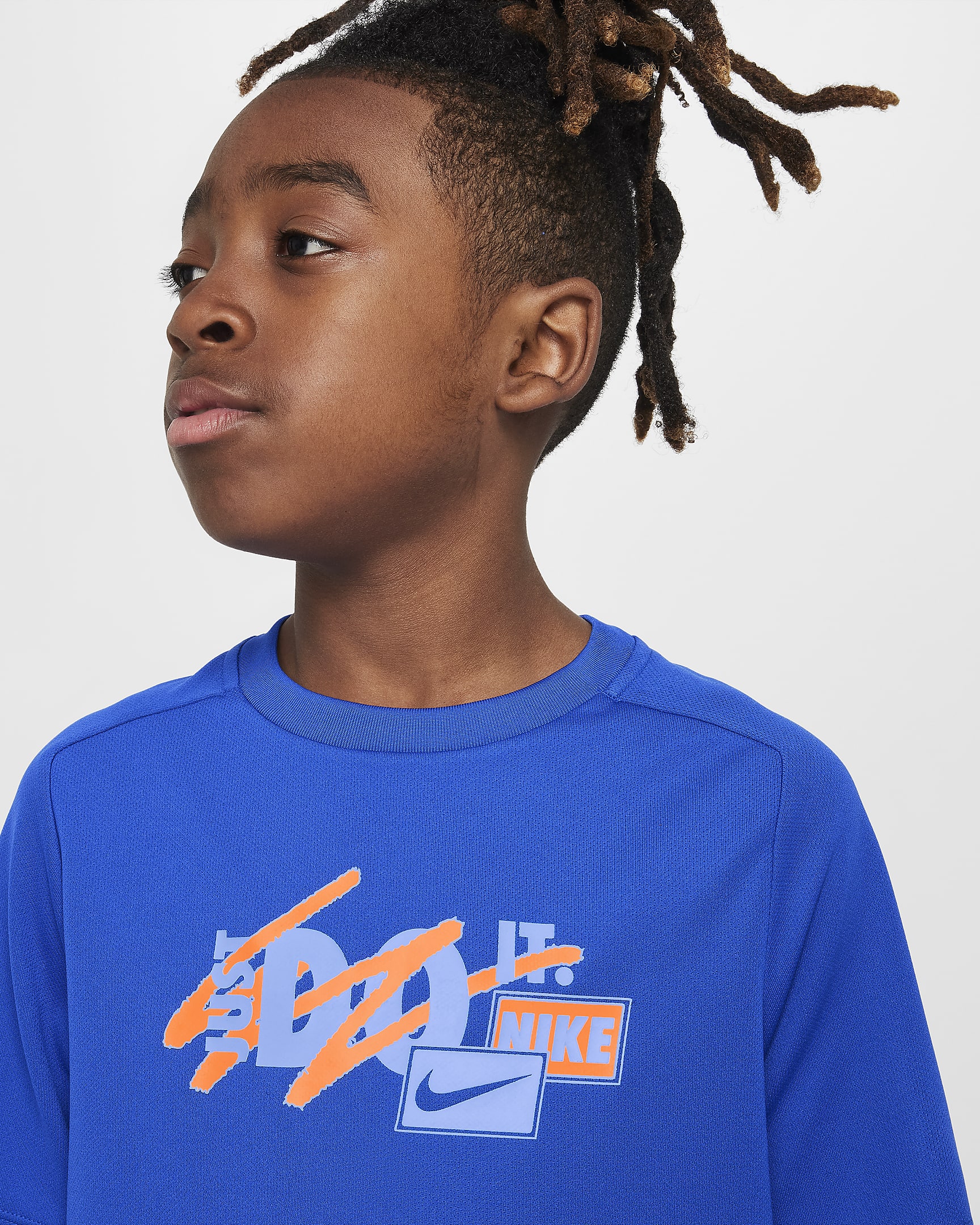 Nike Multi Big Kids' (Boys') Dri-FIT Top - Game Royal