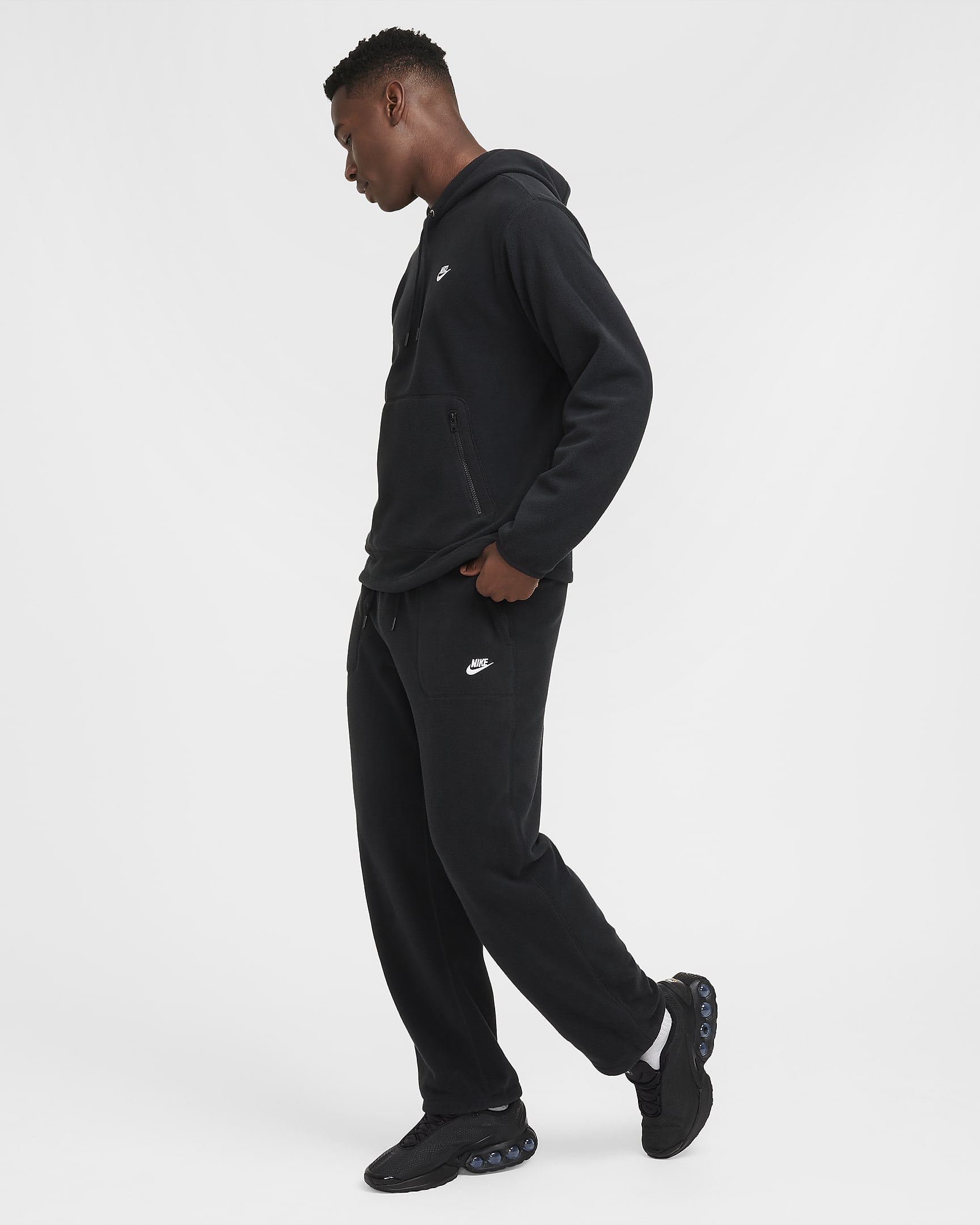 Nike Sportswear Club Men's Winterized Trousers - Black/White